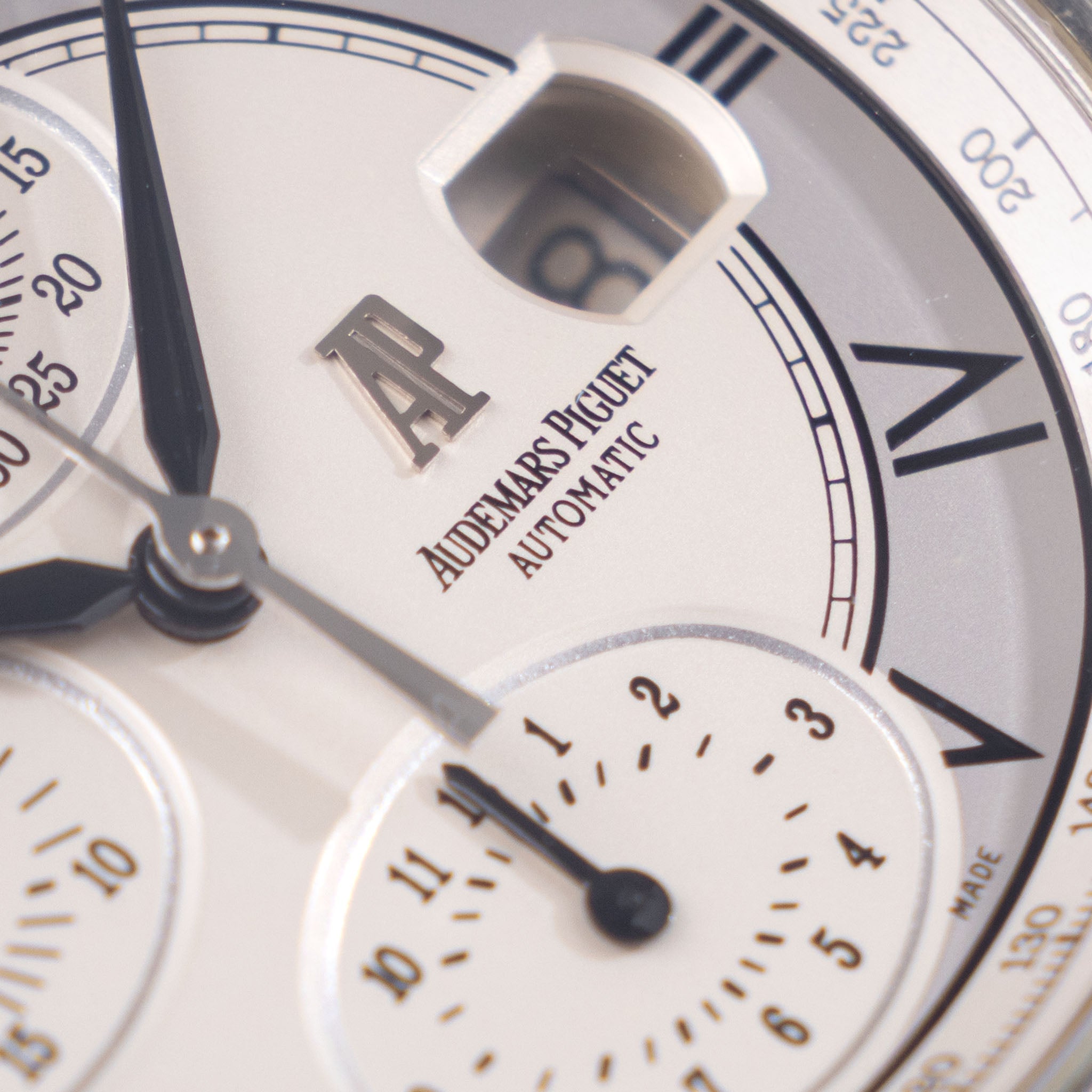 Audemars Piguet Millenary  Chronograph ref 25822ST two -tone silver dial with box