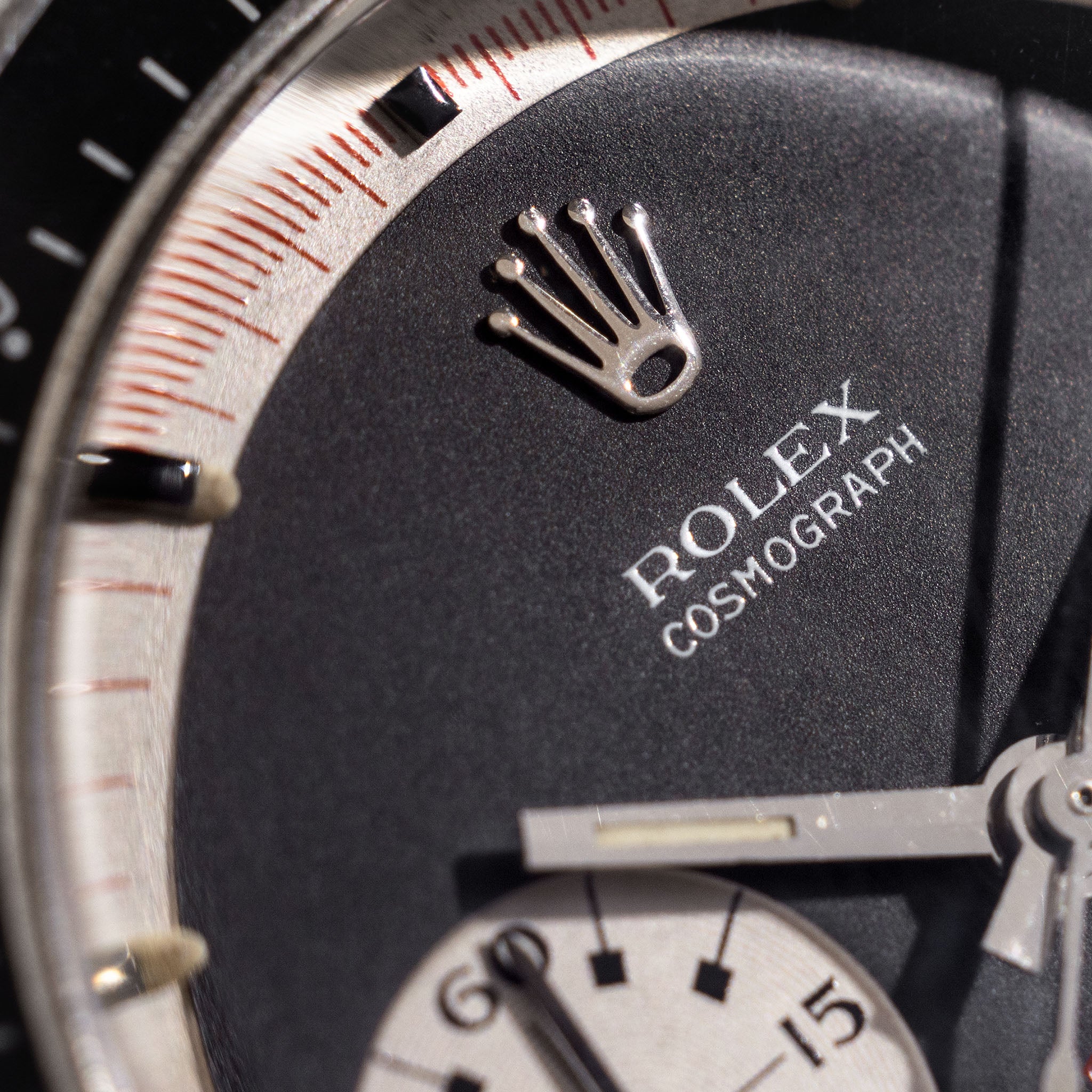 Rolex Cosmograph Daytona 6241 Black Tri-Color exotic dial with Rolex service papers