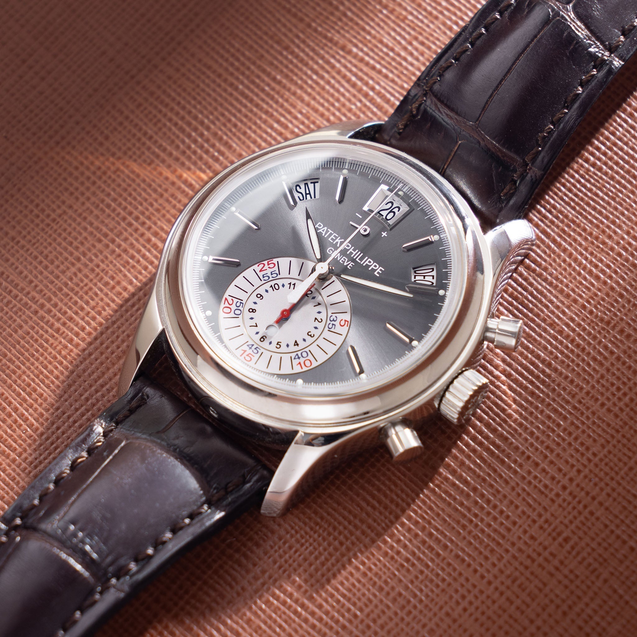 Patek Philippe Annual Calendar Flyback Chronograph 5960P in Platinum E