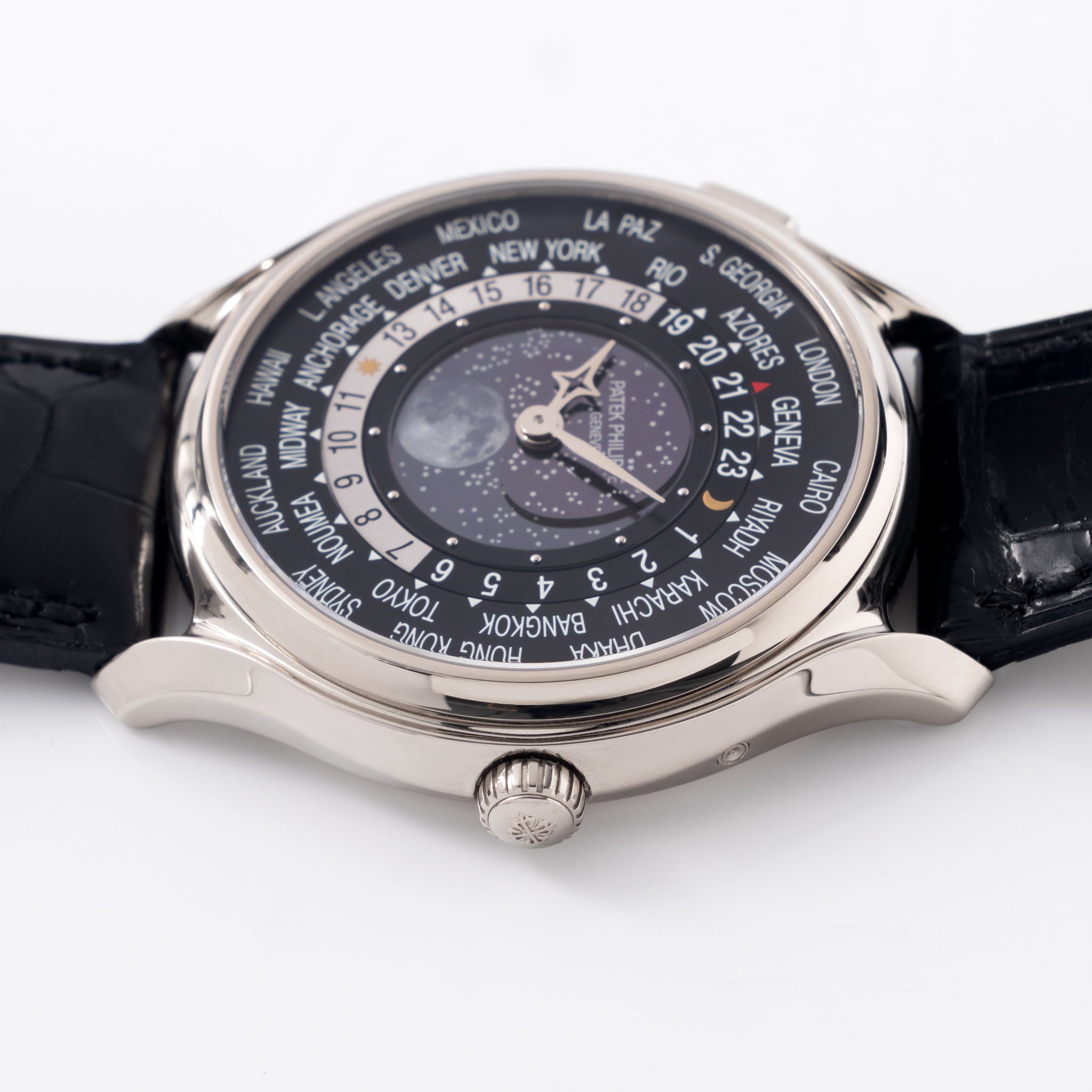 Patek Philippe World Time Moonphase 5575G "175th Anniversary" in 18k White Gold full set