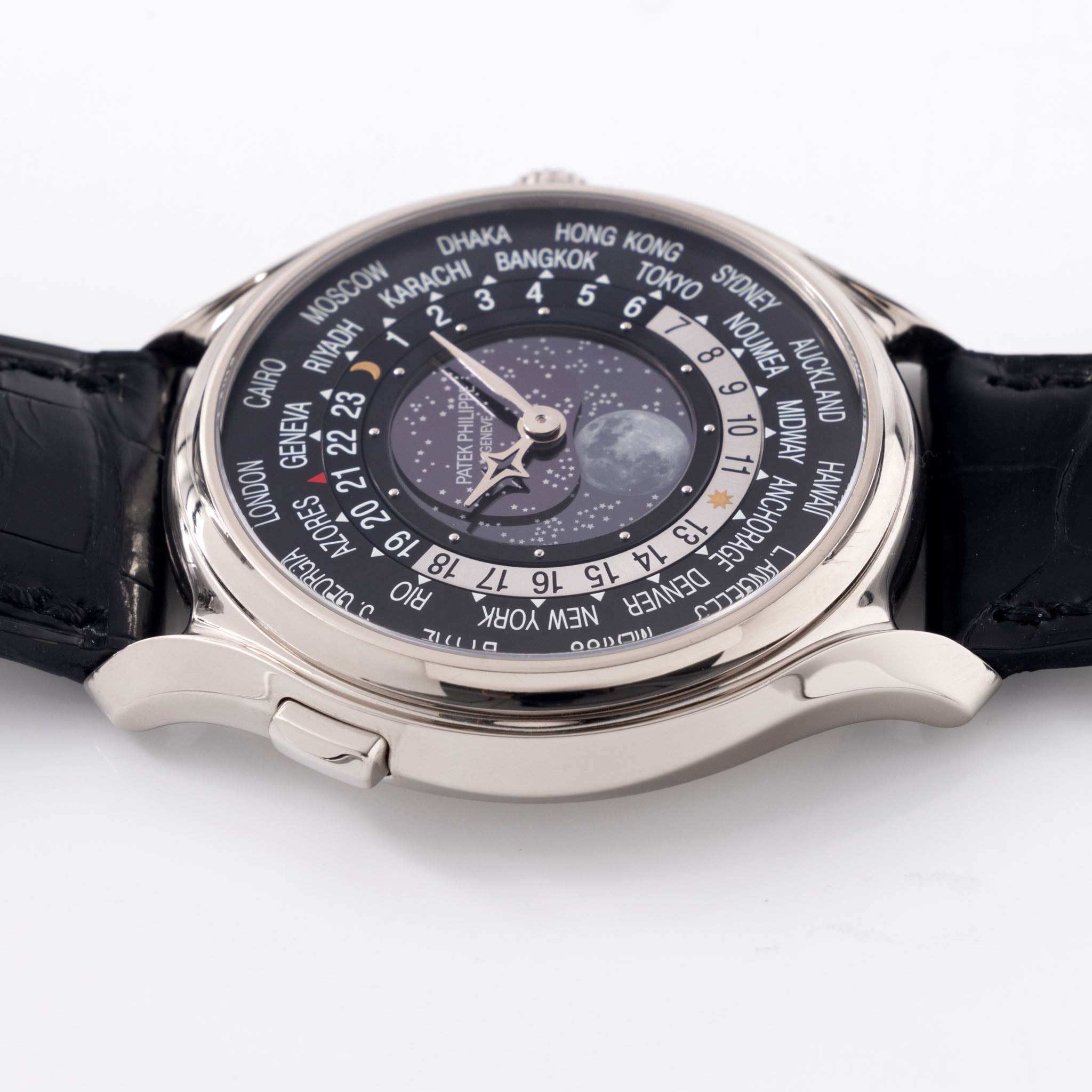 Patek Philippe World Time Moonphase 5575G "175th Anniversary" in 18k White Gold full set