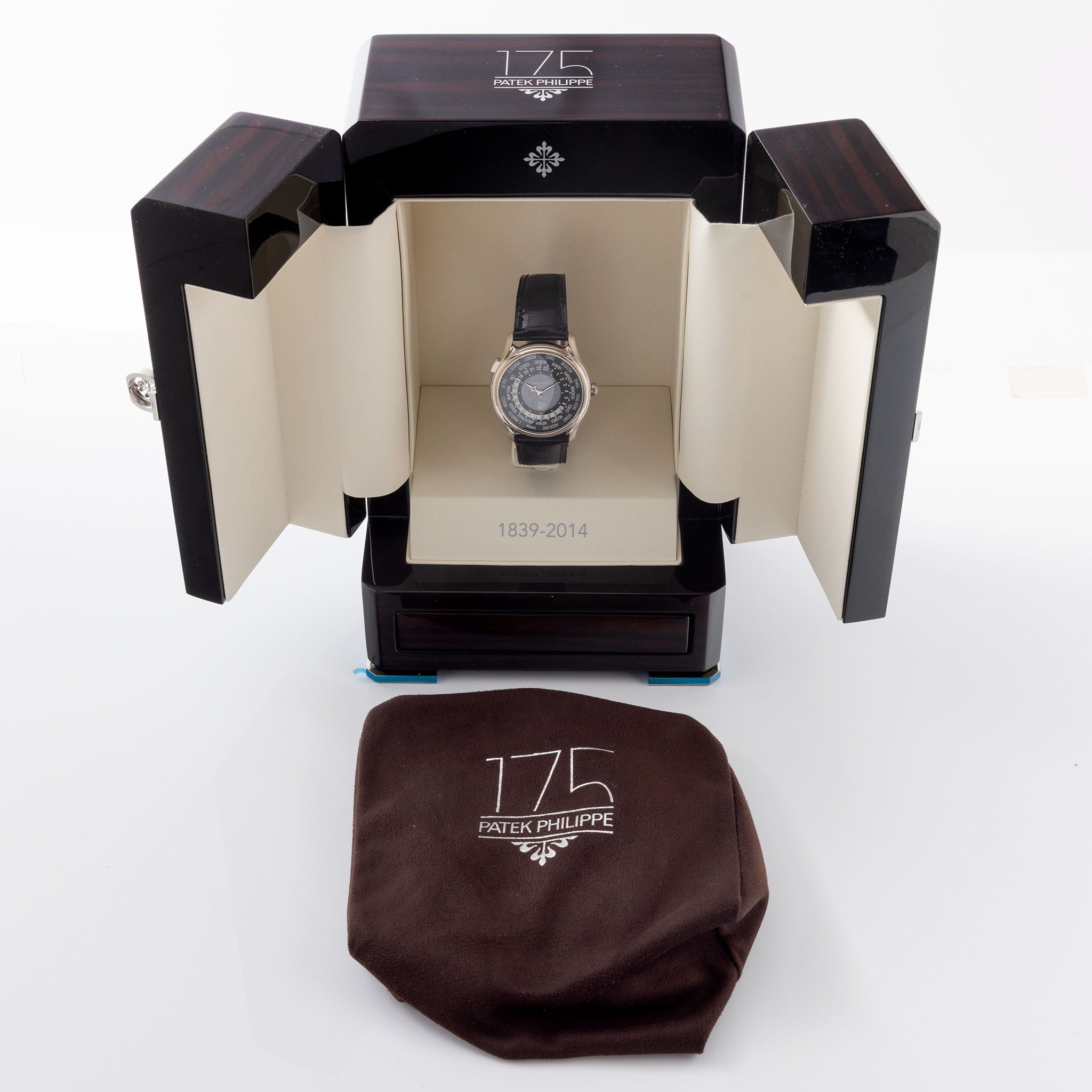 Patek Philippe World Time Moonphase 5575G "175th Anniversary" in 18k White Gold full set