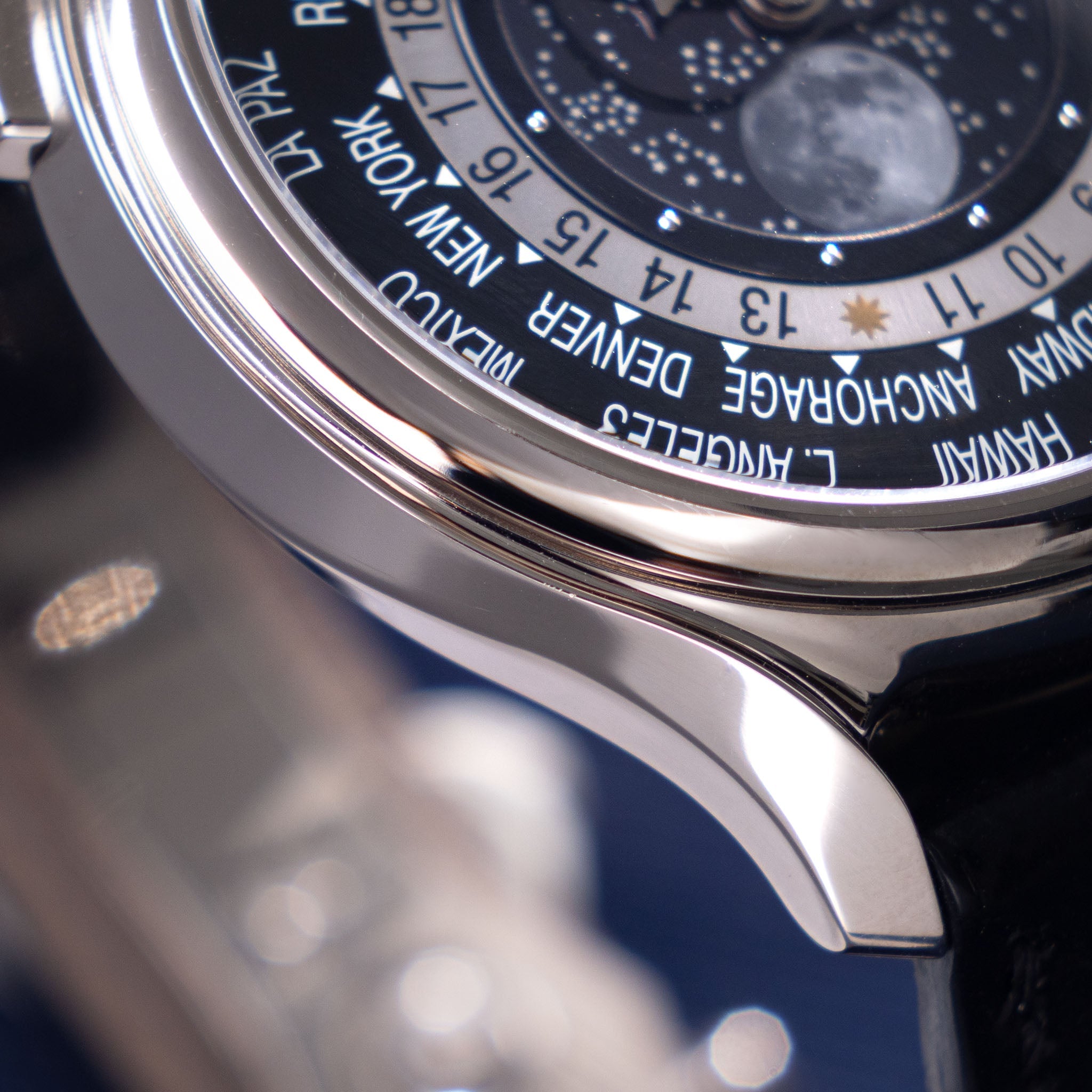 Patek Philippe World Time Moonphase 5575G "175th Anniversary" in 18k White Gold full set