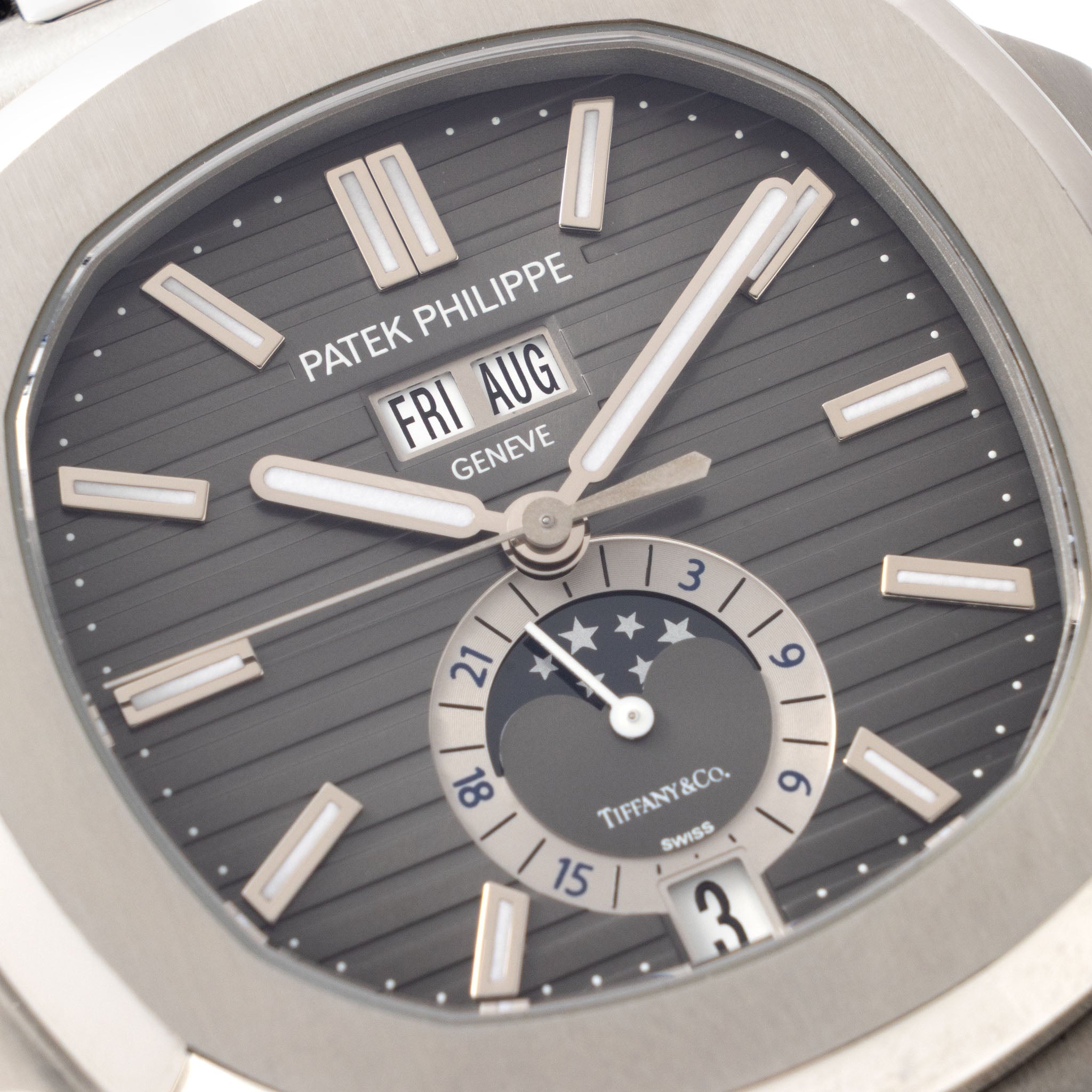 Patek Philippe Nautilus 5726A Annual Calendar retailed by "Tiffany & Co" New York Full Collectors Set