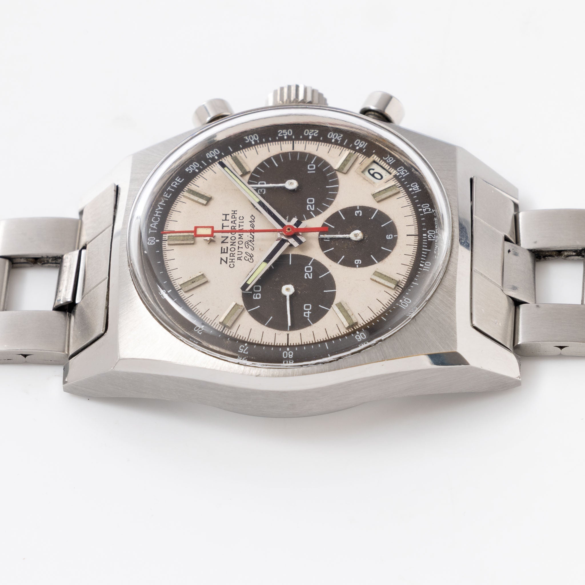 Zenith El primero A384 “Panda Tropical Dial" with Gay Frères Ladder Bracelet