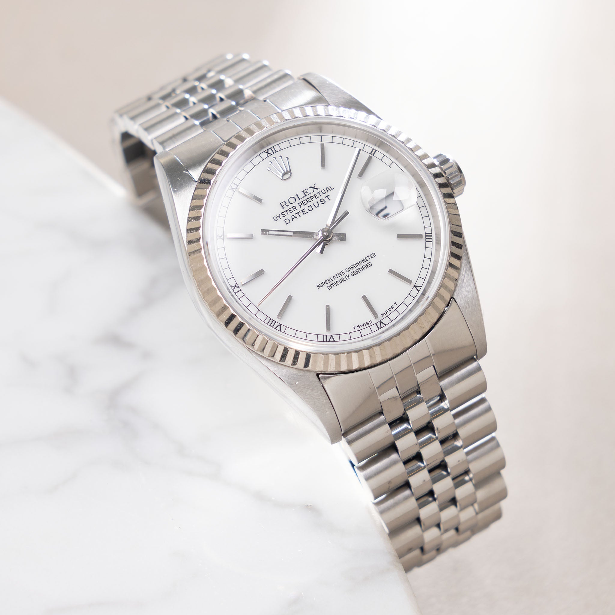Rolex Datejust 16234 "Porcelain Dial" Box and Paper set