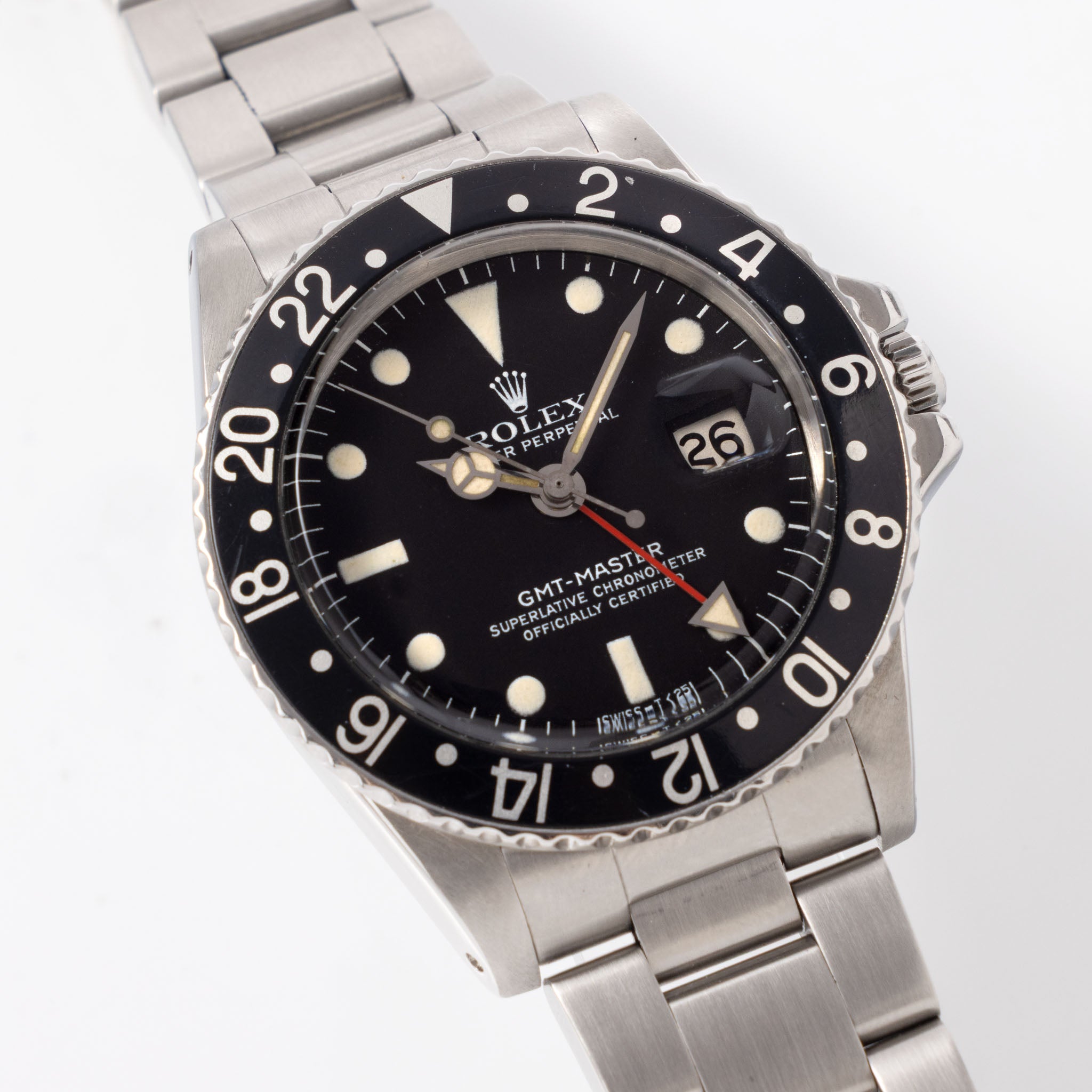 Rolex GMT-Master 1675 Mk4 Dial “Vanilla Patina” with 2 Bezel Inserts