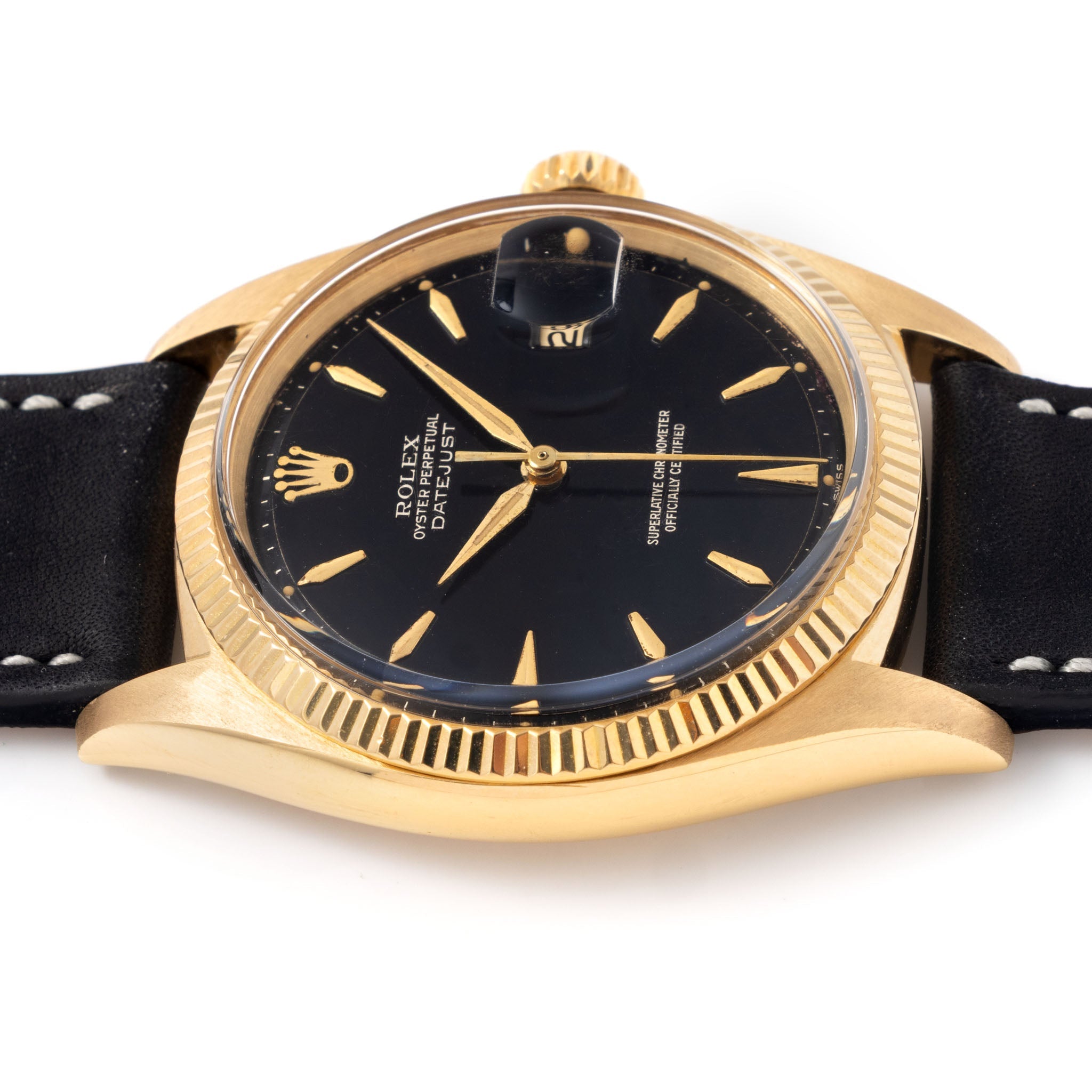 Rolex Datejust 1601/8 “Gilt Dial” in 18k yellow gold