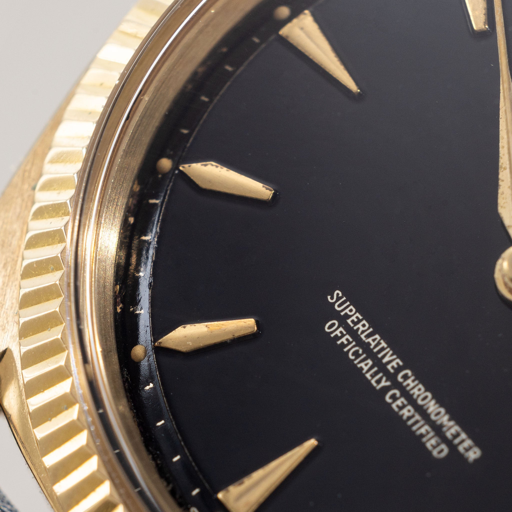 Rolex Datejust 1601/8 “Gilt Dial” in 18k yellow gold