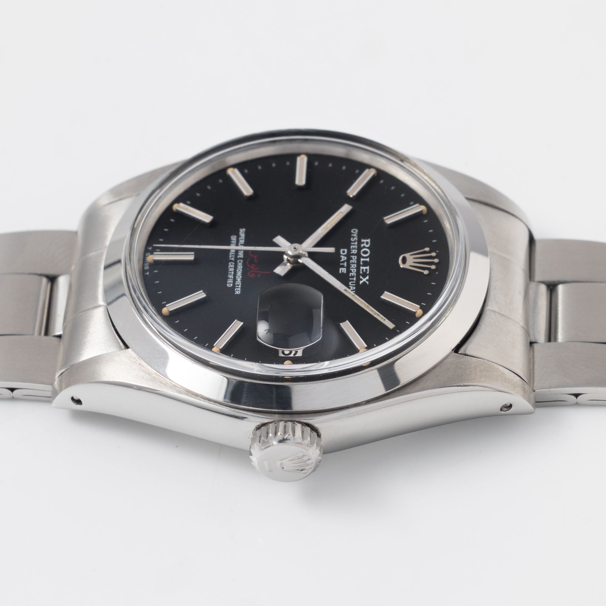 Rolex Oyster-Perpetual Date 1500 Black Qaboos Dial