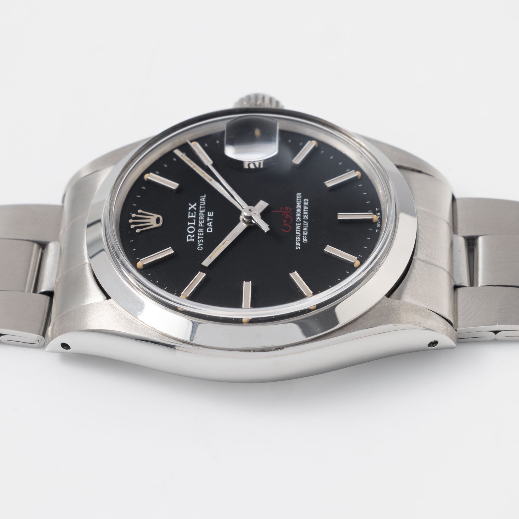 Rolex Oyster-Perpetual Date 1500 Black Qaboos Dial