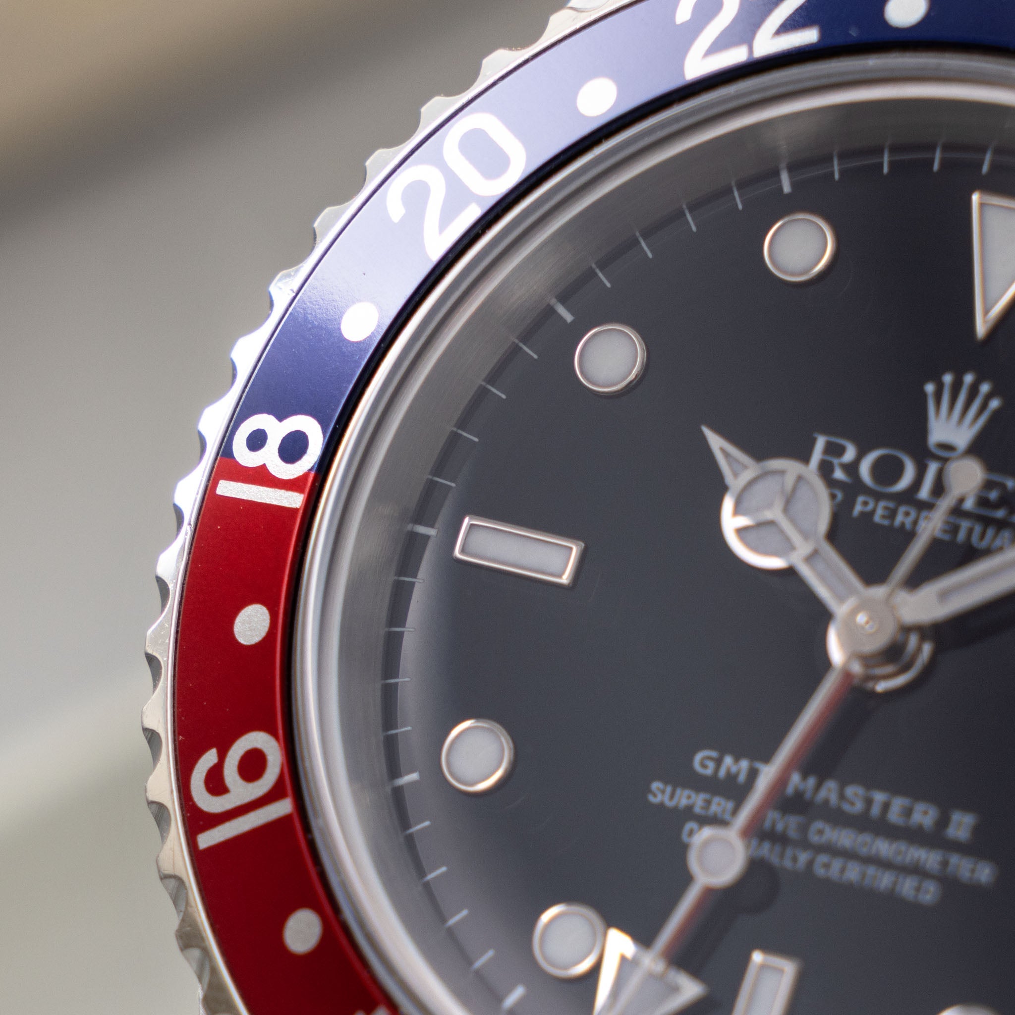 Rolex Gmt-Master II 16710 Swiss Only Dial Box and Paper set Pepsi Insert