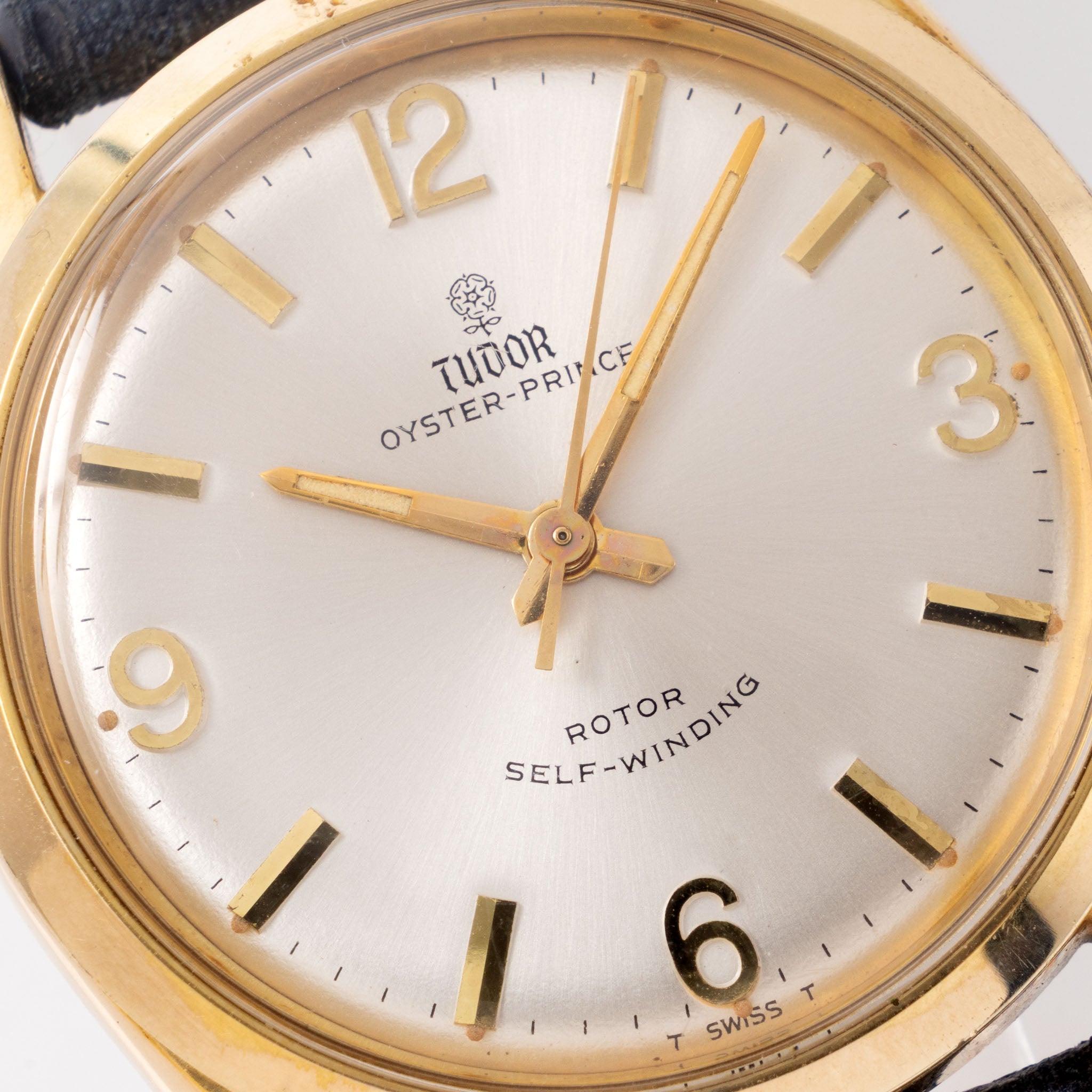 Tudor Oyster Prince Ref. 7965 Gold Capped Silver Dial with Applied Numerals