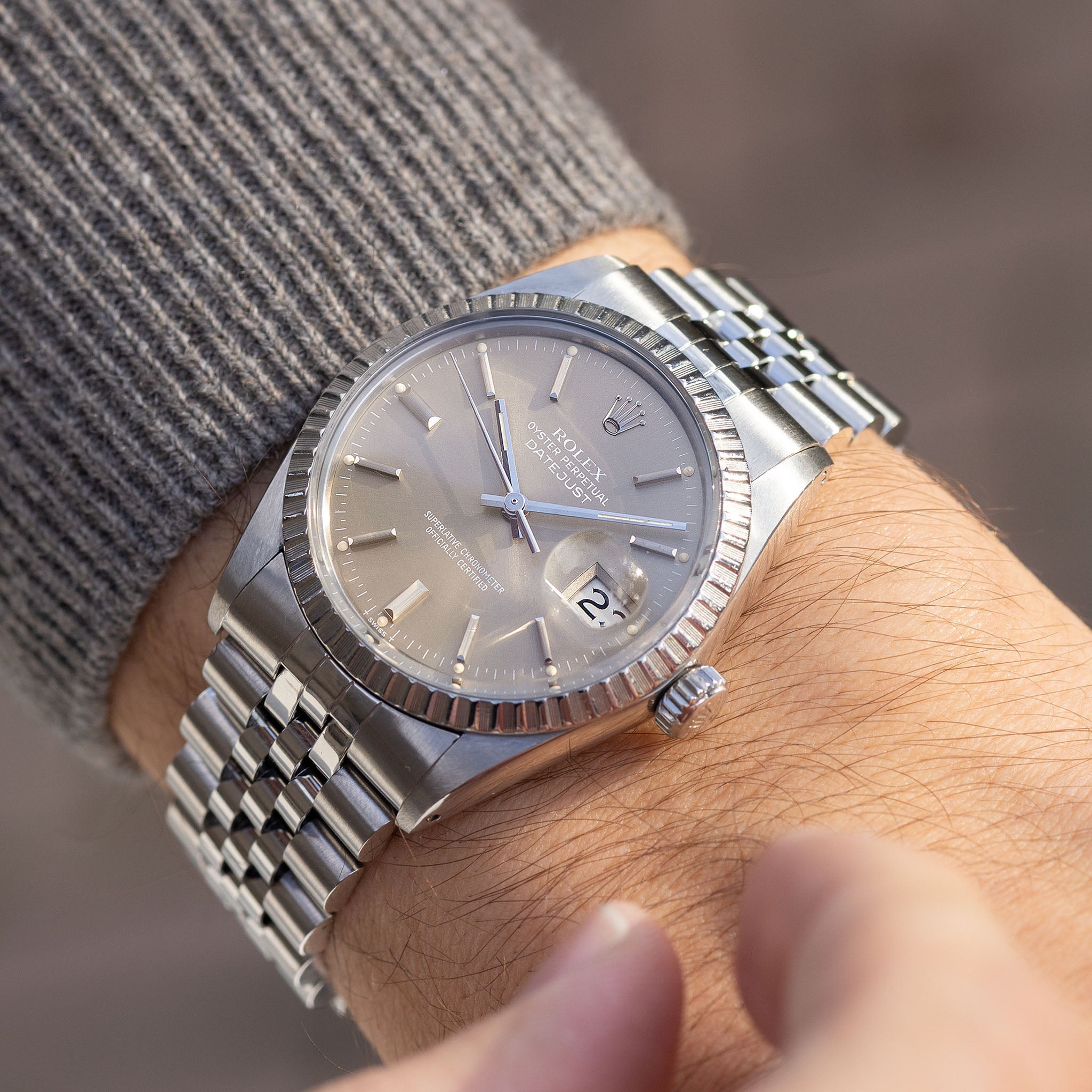 Rolex Datejust 16030 Taupe Soleil Dial