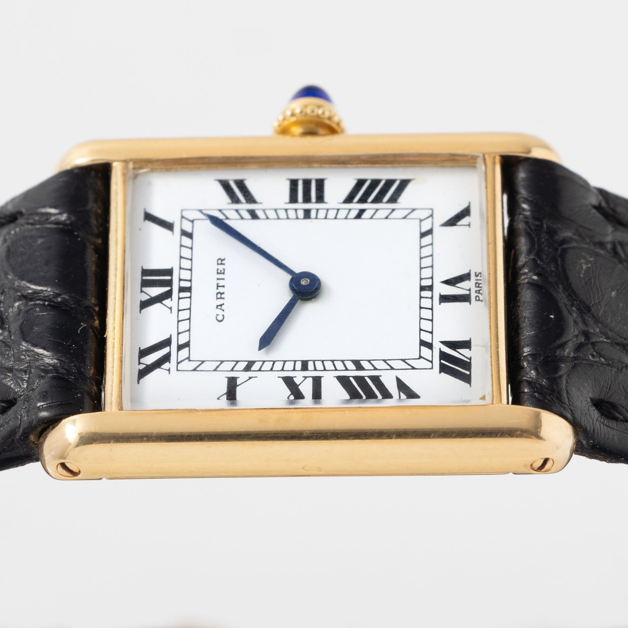 Cartier Tank Louis Rare Jaeger Movement in 18k yellow gold Paris Dial Pre-merger