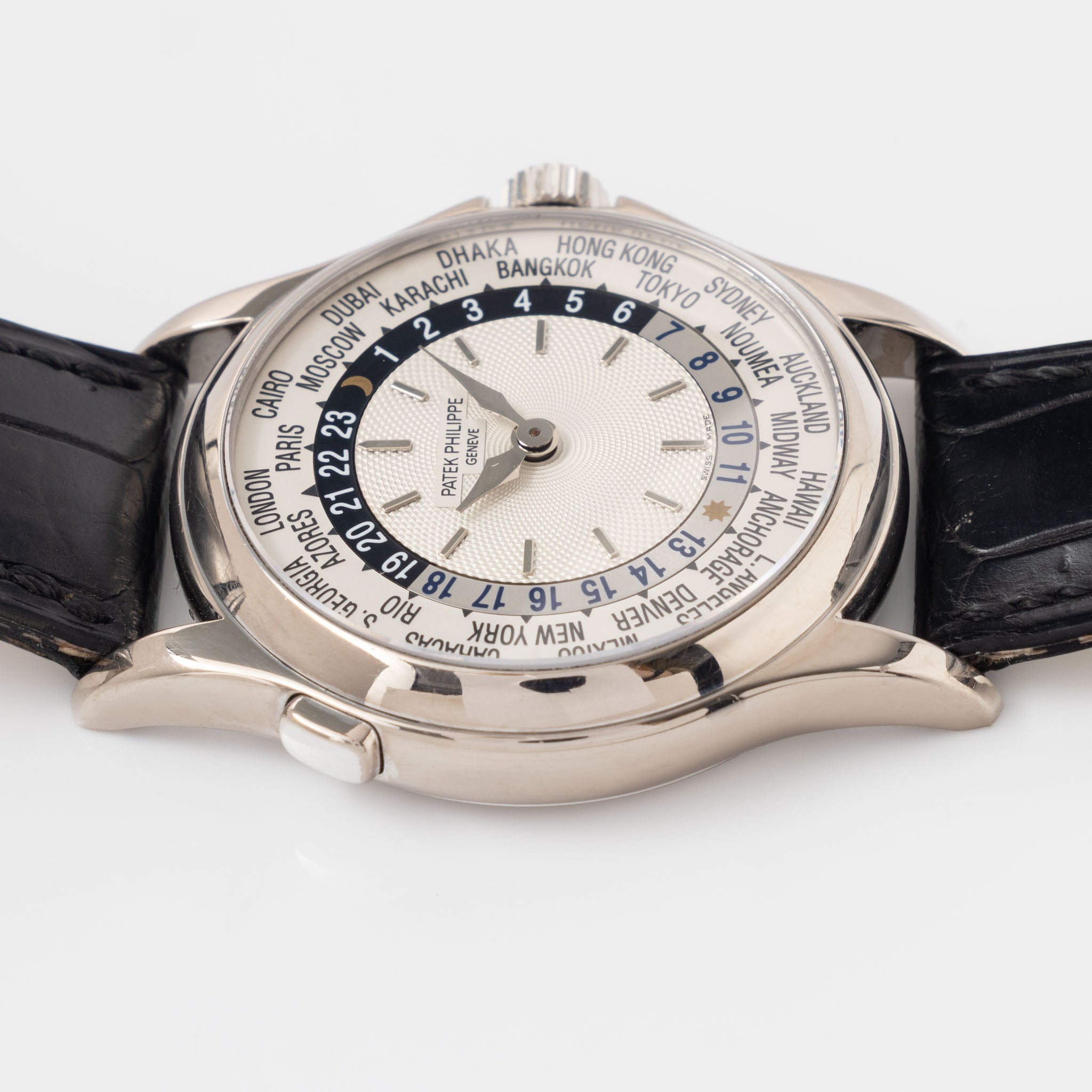 Patek Philippe World Time 5110G in 18k White Gold with Extract from the Archives