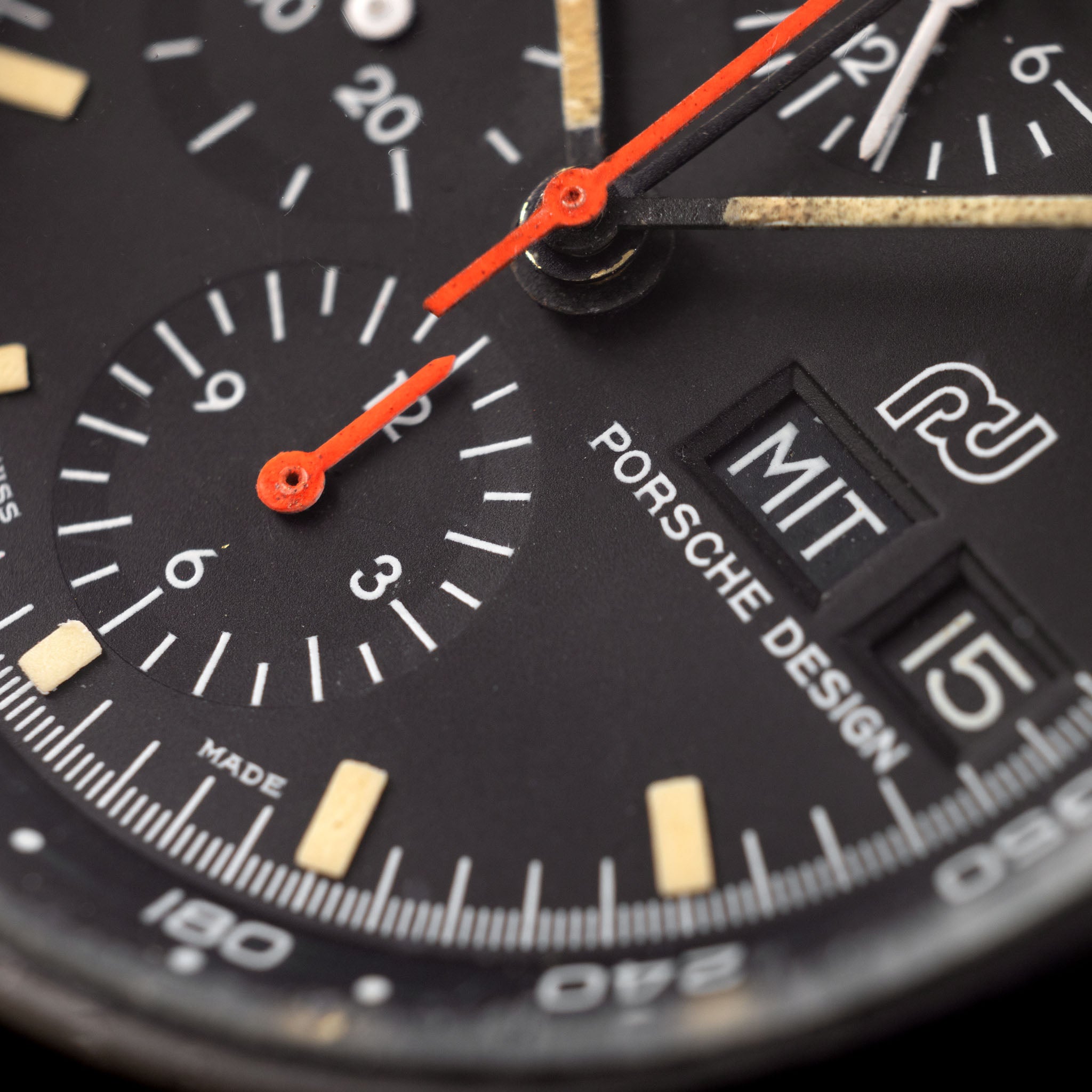 Orfina Porsche Design Chronograph 1 Lemania 5100 Ref 7176 PVD Coated