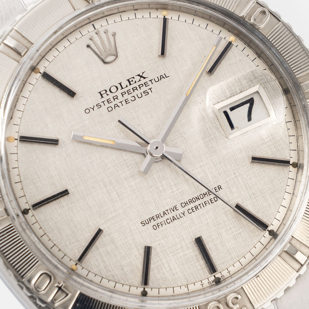 Rolex Turn- o-graph Silver linen dial ref 1625