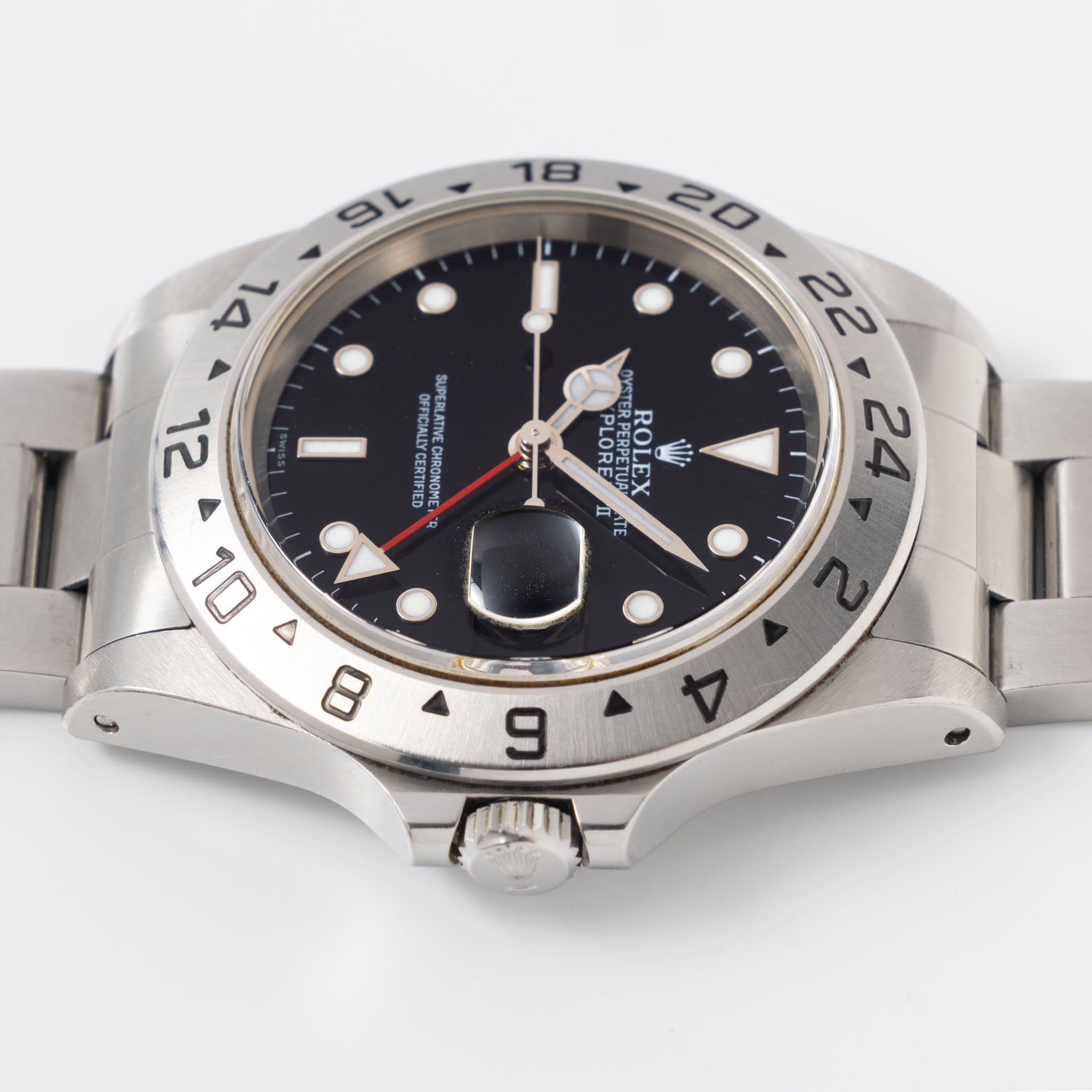 Rolex Explorer II 16570 Black Swiss Only Dial with Original Punched Paper