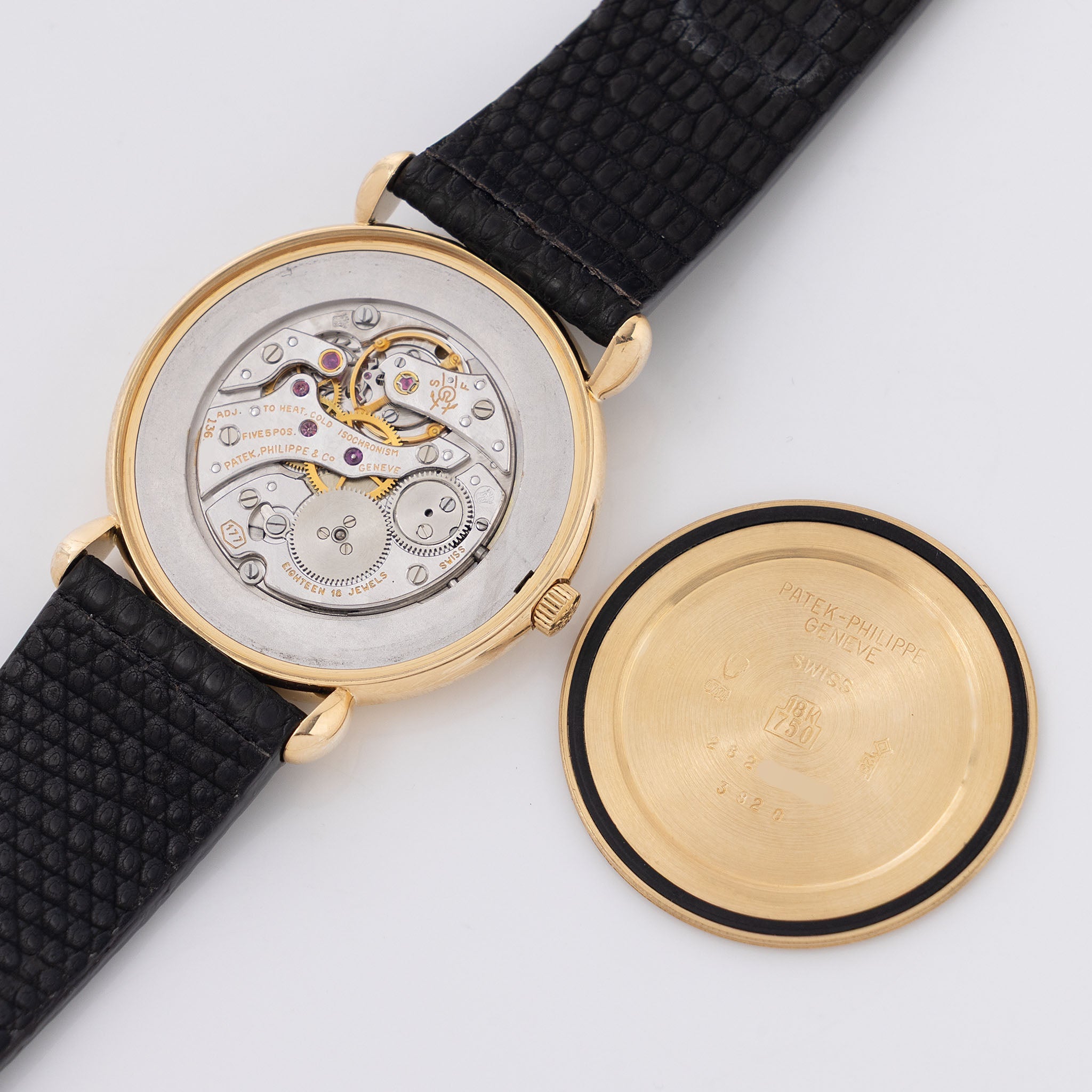 Patek Philippe Calatrava 3820J Silver Breguet Dial Tear Drop Lugs in 18k Yellow Gold