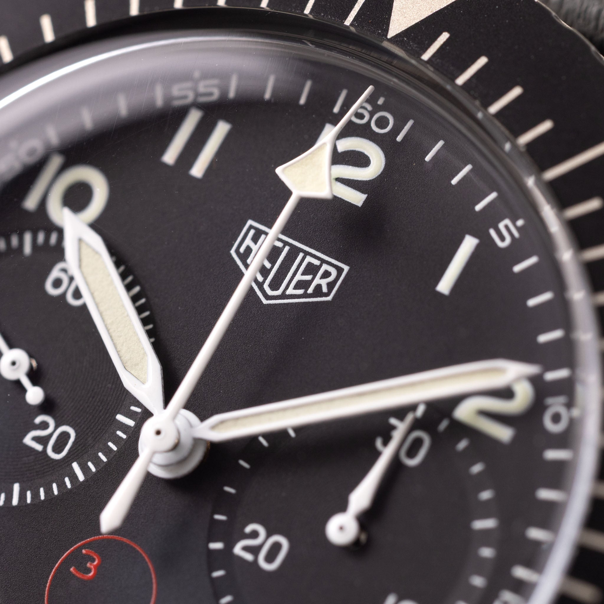 Heuer Bund Chronograph 3H dial ref 1550 SG