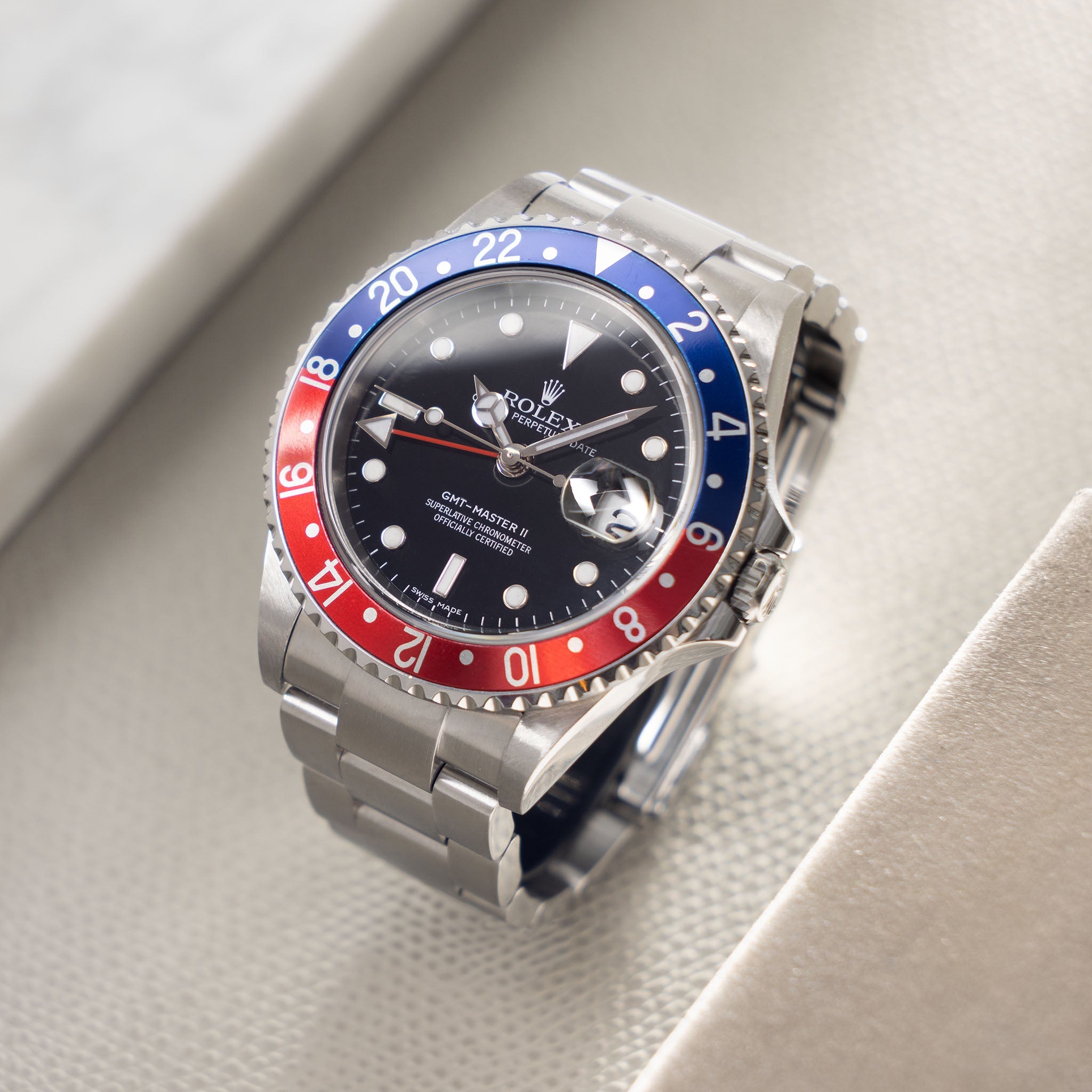 Rolex GMT-Master II 16710 Stick Dial with Original Guarantee Card