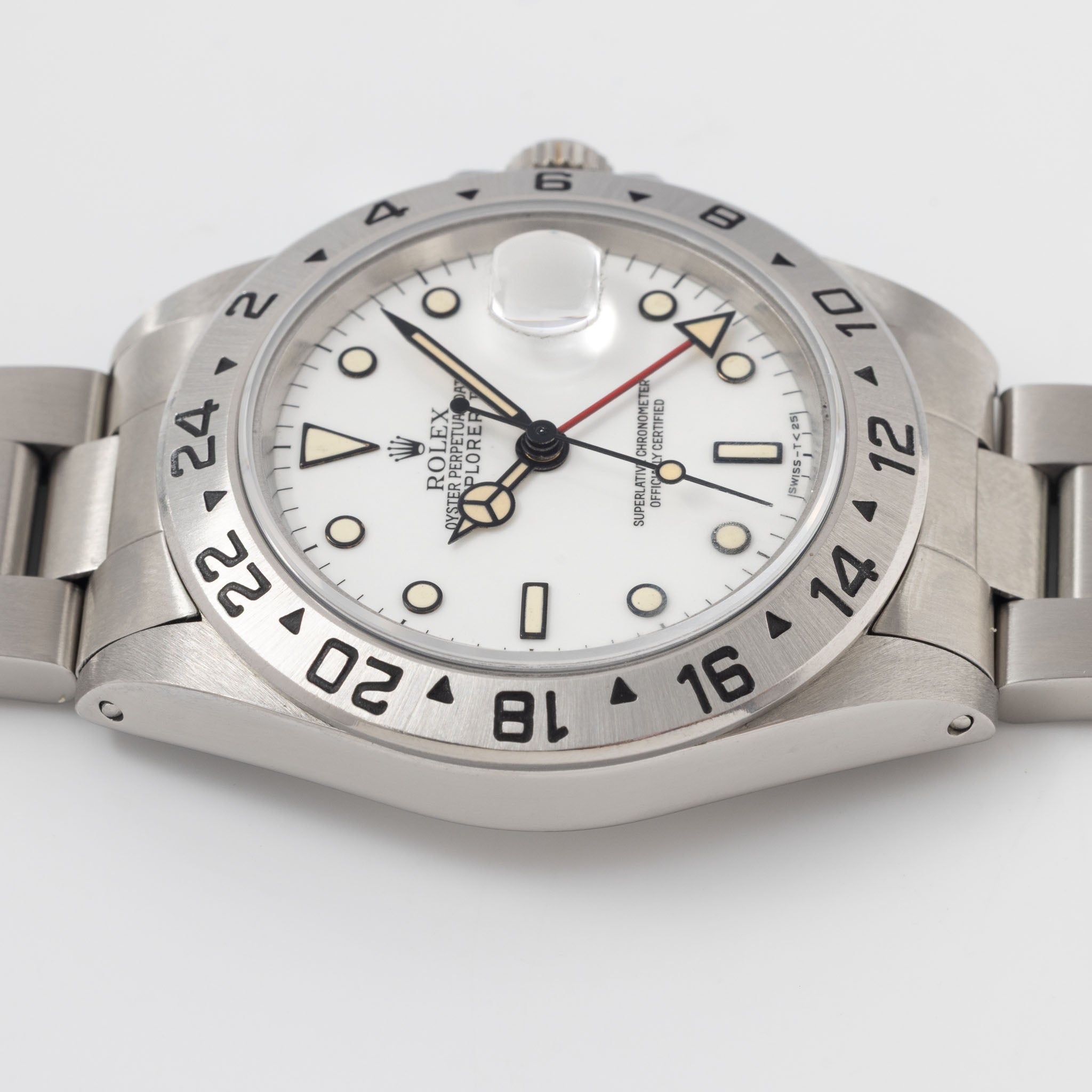 Rolex Explorer II 16570 Polar with Creamy Patina