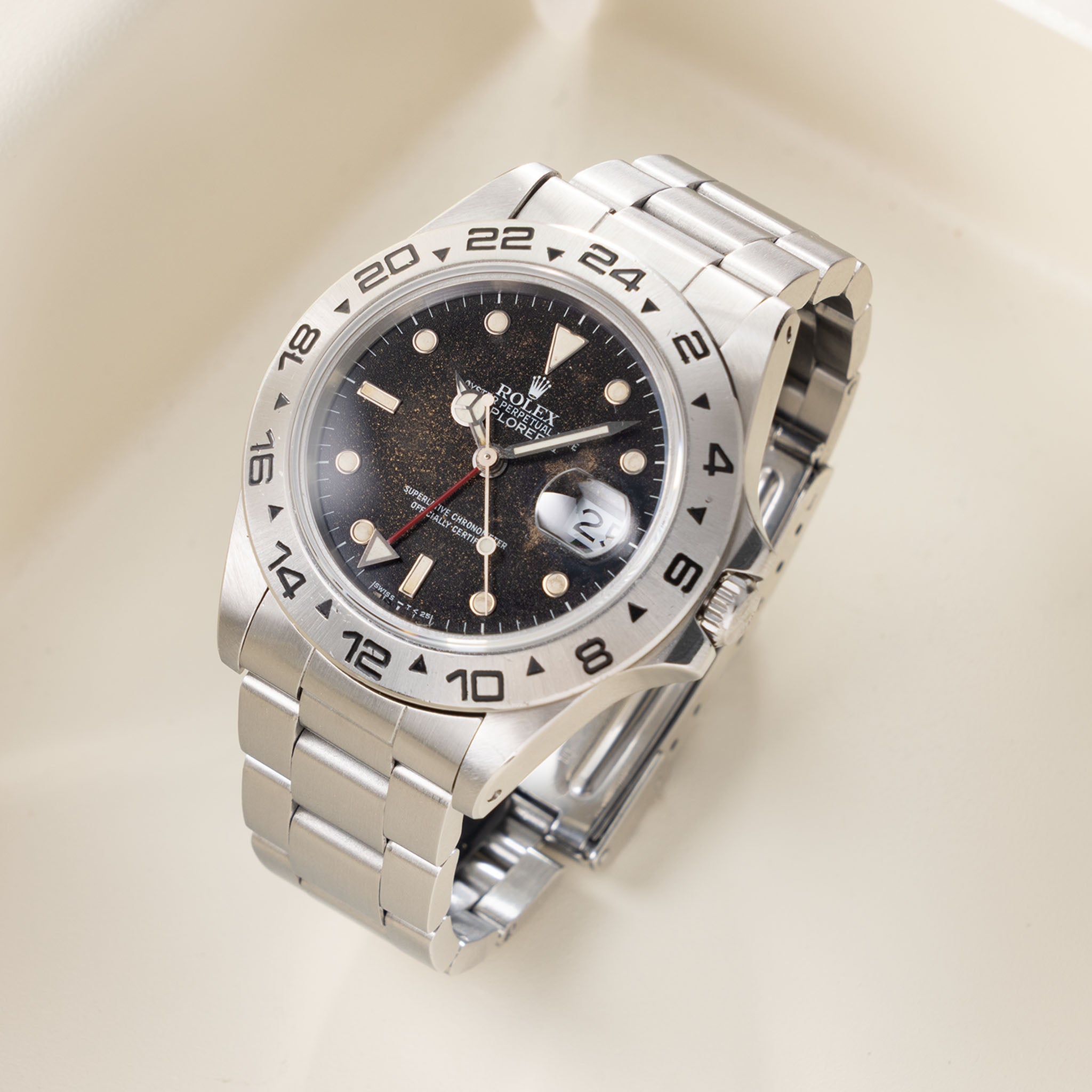 Rolex Explorer II 16550 Galaxy Tropical Dial with Box and Papers