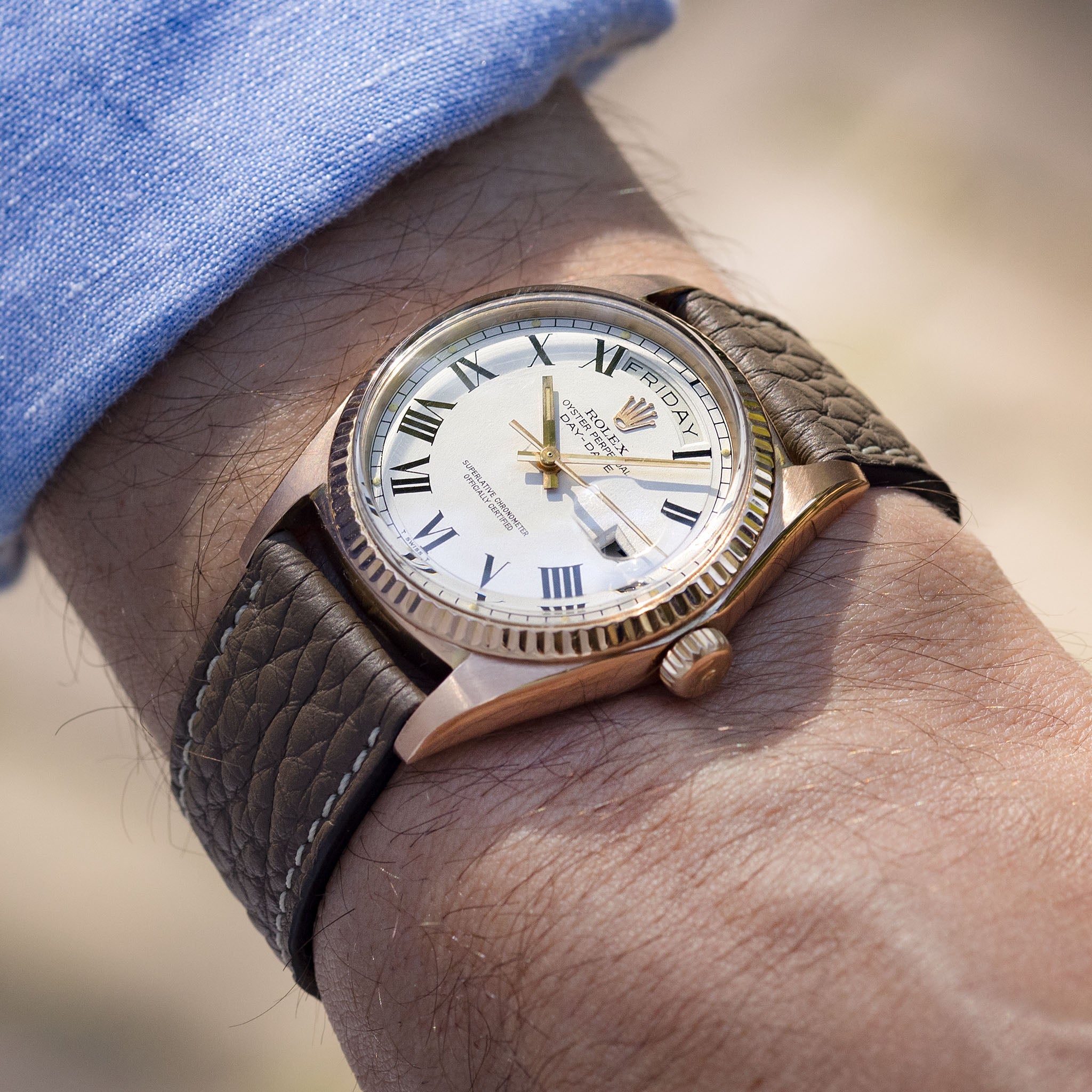 Rolex Day-Date 1803 Buckley Dial in 18k Rose Gold