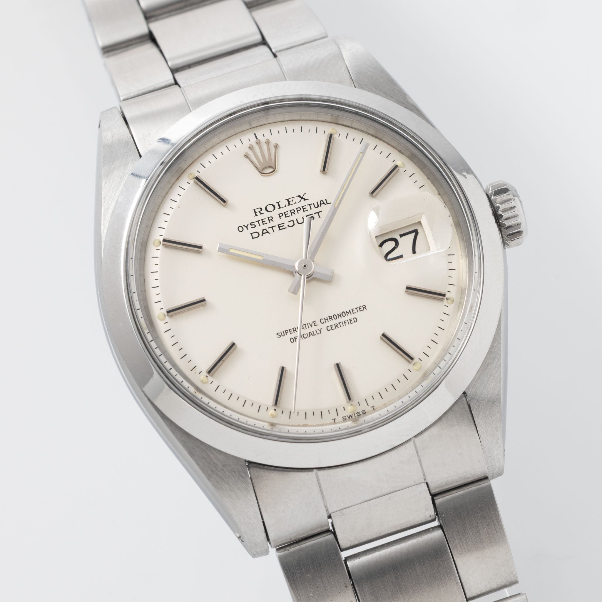 Rolex Datejust Matte silver dial ref 1600