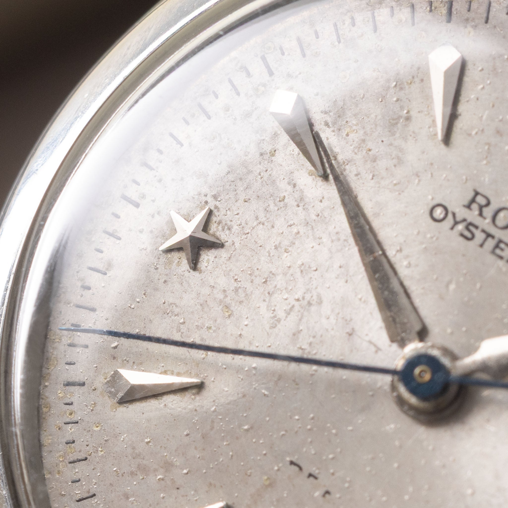 Rolex Oysterdate Precision Silver Star "Stelline " dial ref 6066