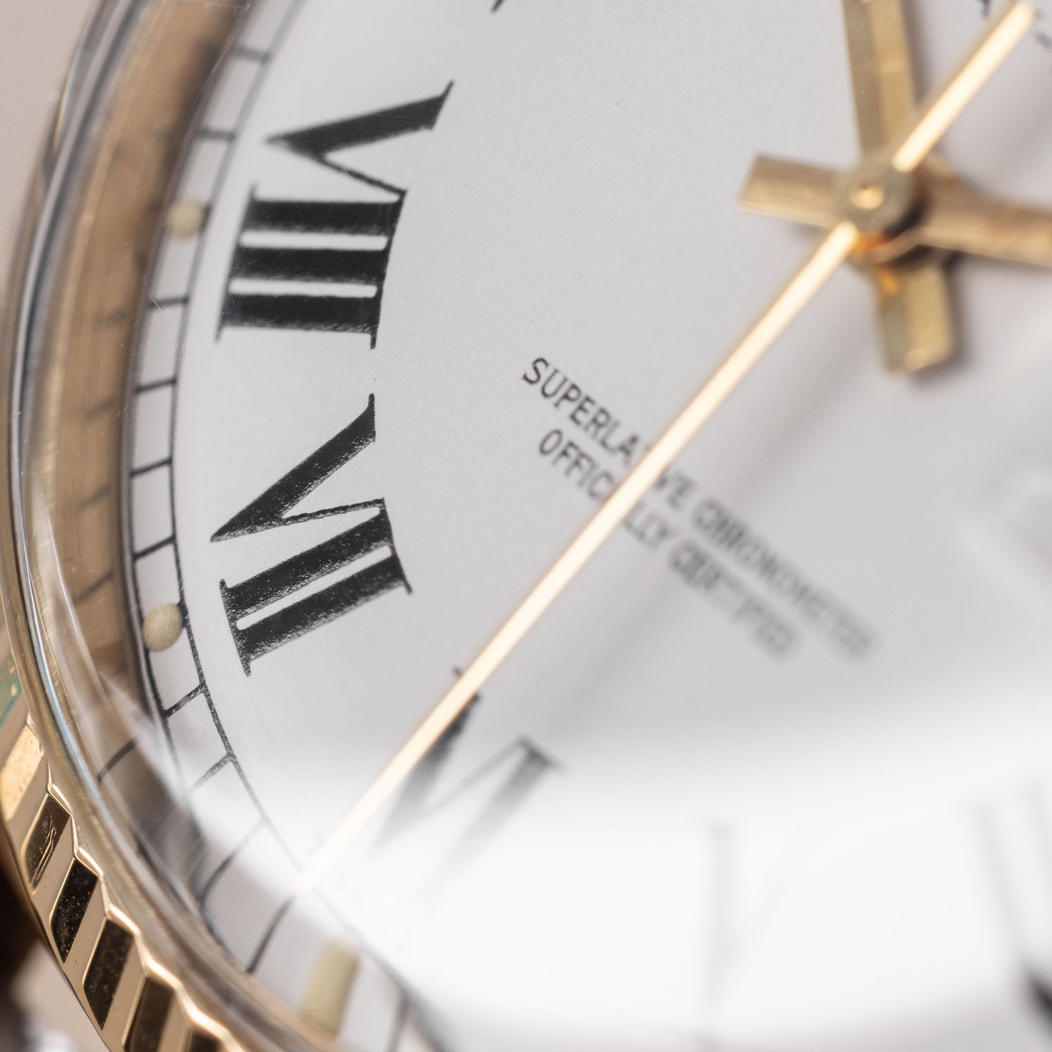 Rolex Day-Date 1803 White Buckley Dial in 18k Yellow Gold