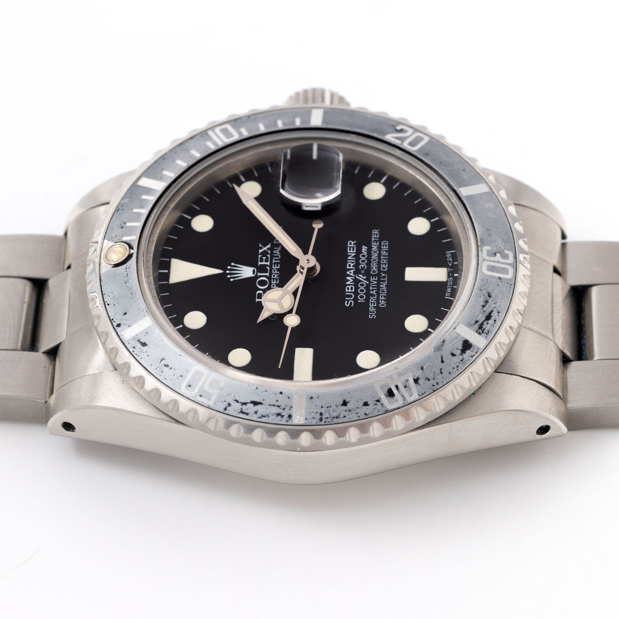 Rolex Submariner 16800 Matte Dial Ghost Bezel with Original Box and Papers
