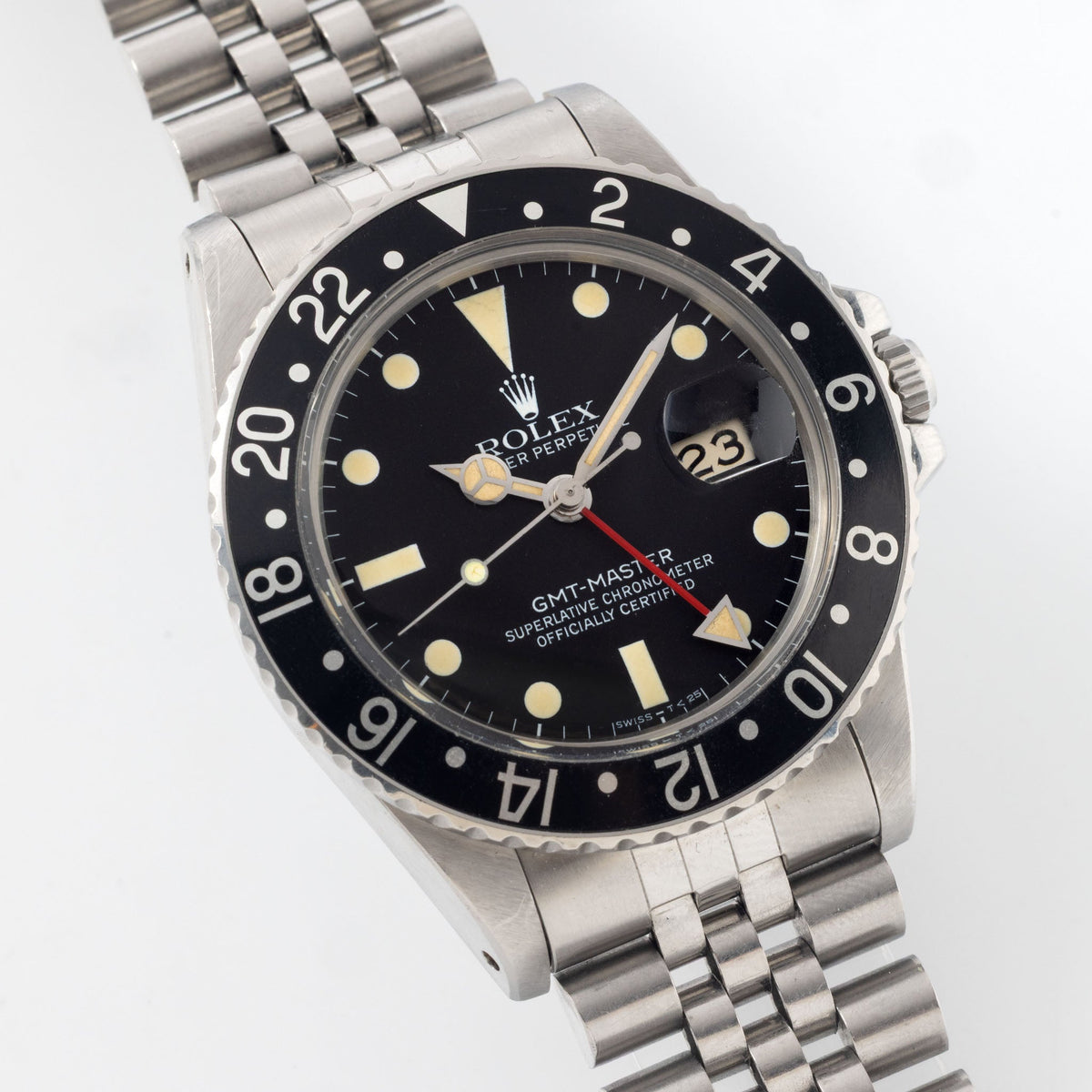 Rolex GMT-Master 16750 Matte Dial “Vivid Patina” with Original Box
