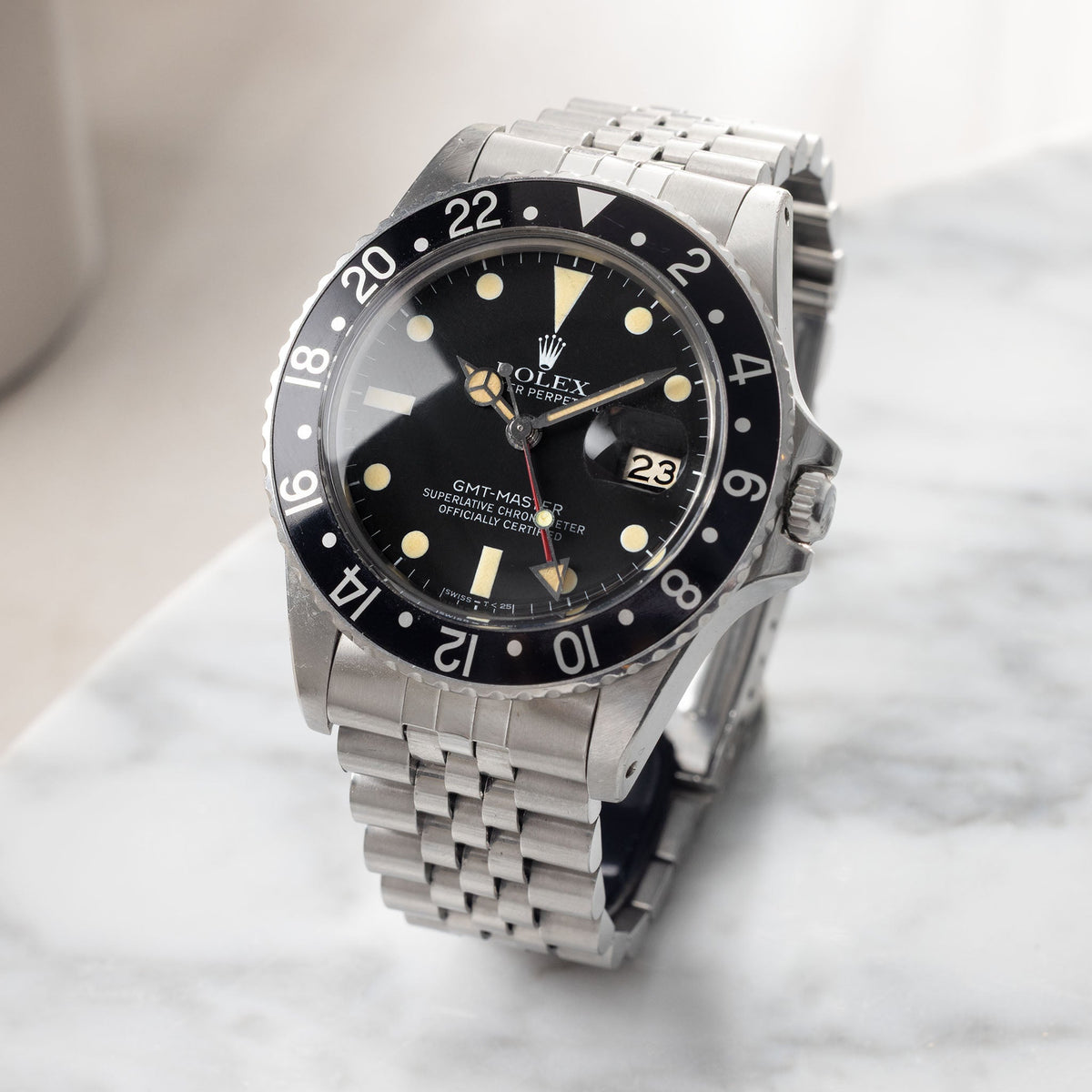 Rolex GMT-Master 16750 Matte Dial “Vivid Patina” with Original Box