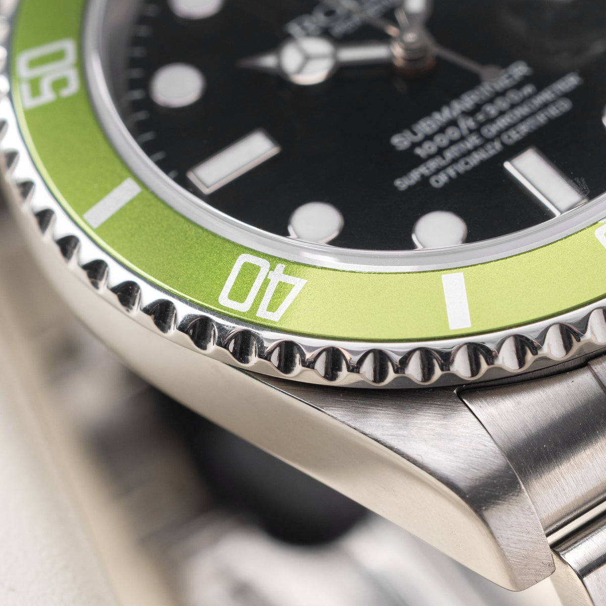 Rolex Submariner 16610LV Kermit MK1 Flat Four Box and Paper Set