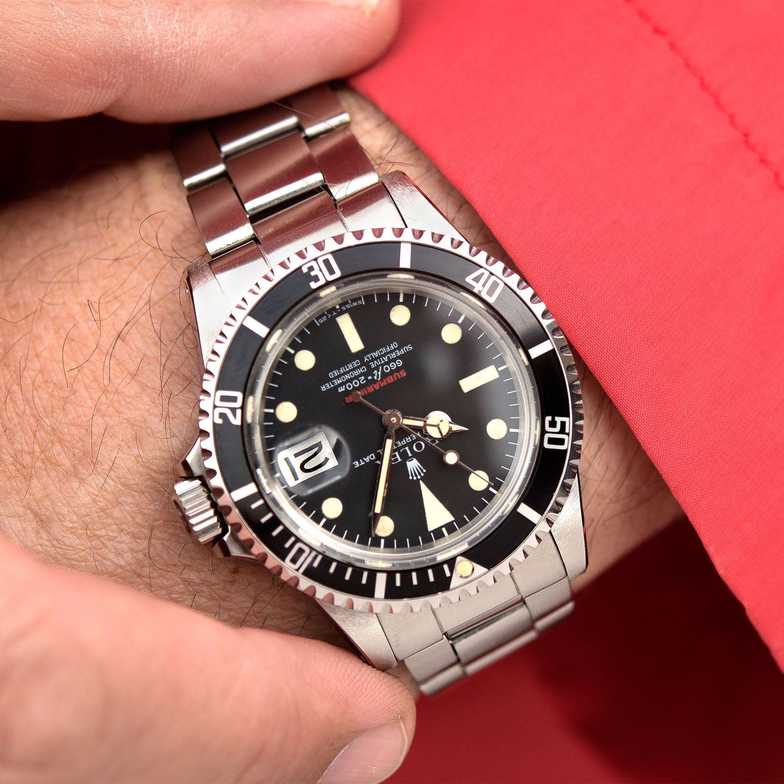 Rolex Red Writing Submariner Date 1680 Mk4