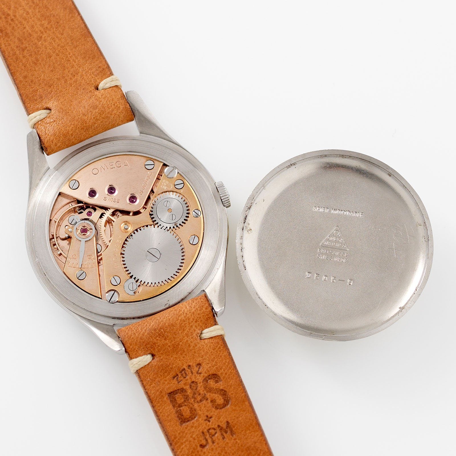 Vintage Omega Oversize Steel Waffle Dial Dress Watch 2505-9