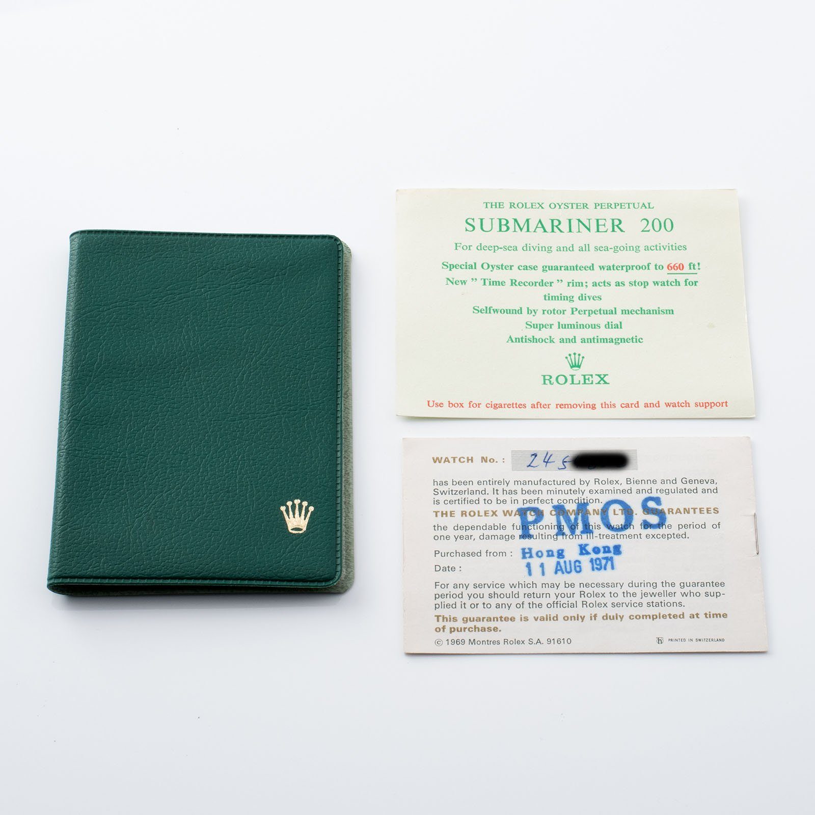 Rolex Submariner Non-Serif Dial 5513 with papers