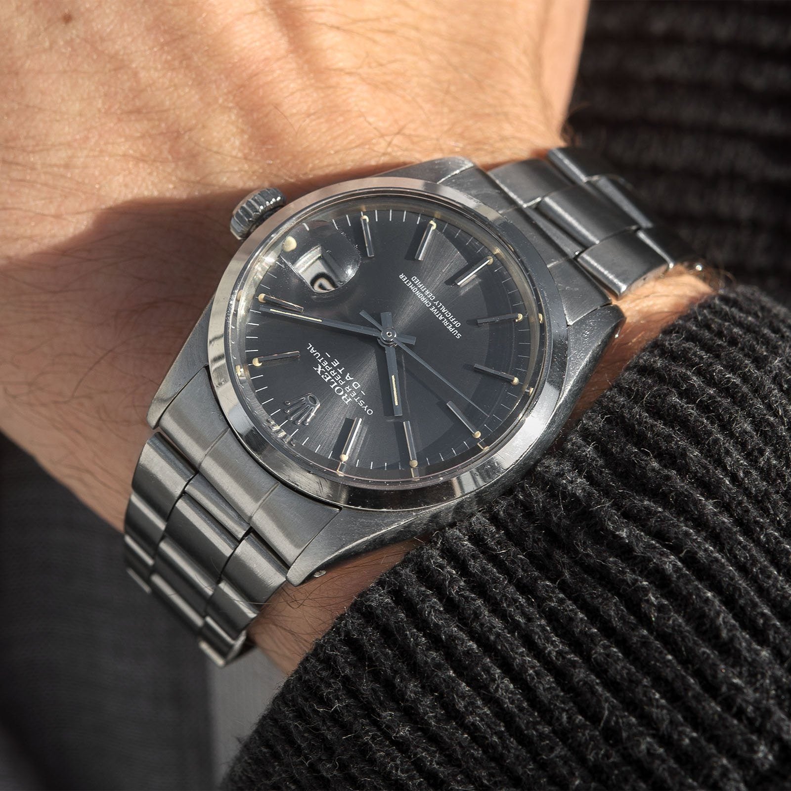 Rolex Date Reference 1500 Grey Dial
