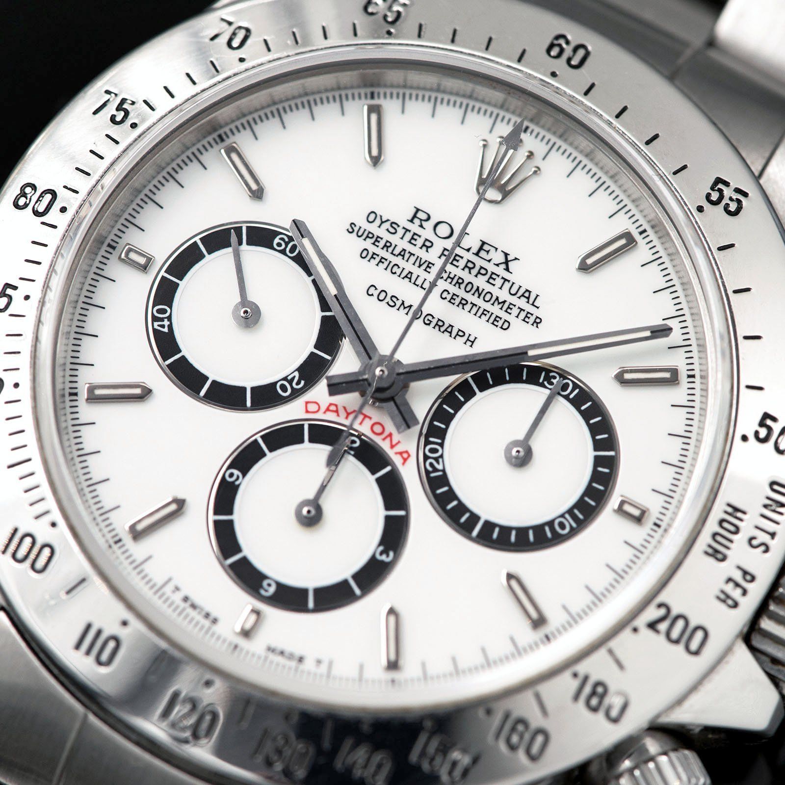 Rolex Daytona Steel 16520 Porcelain Floating Dial