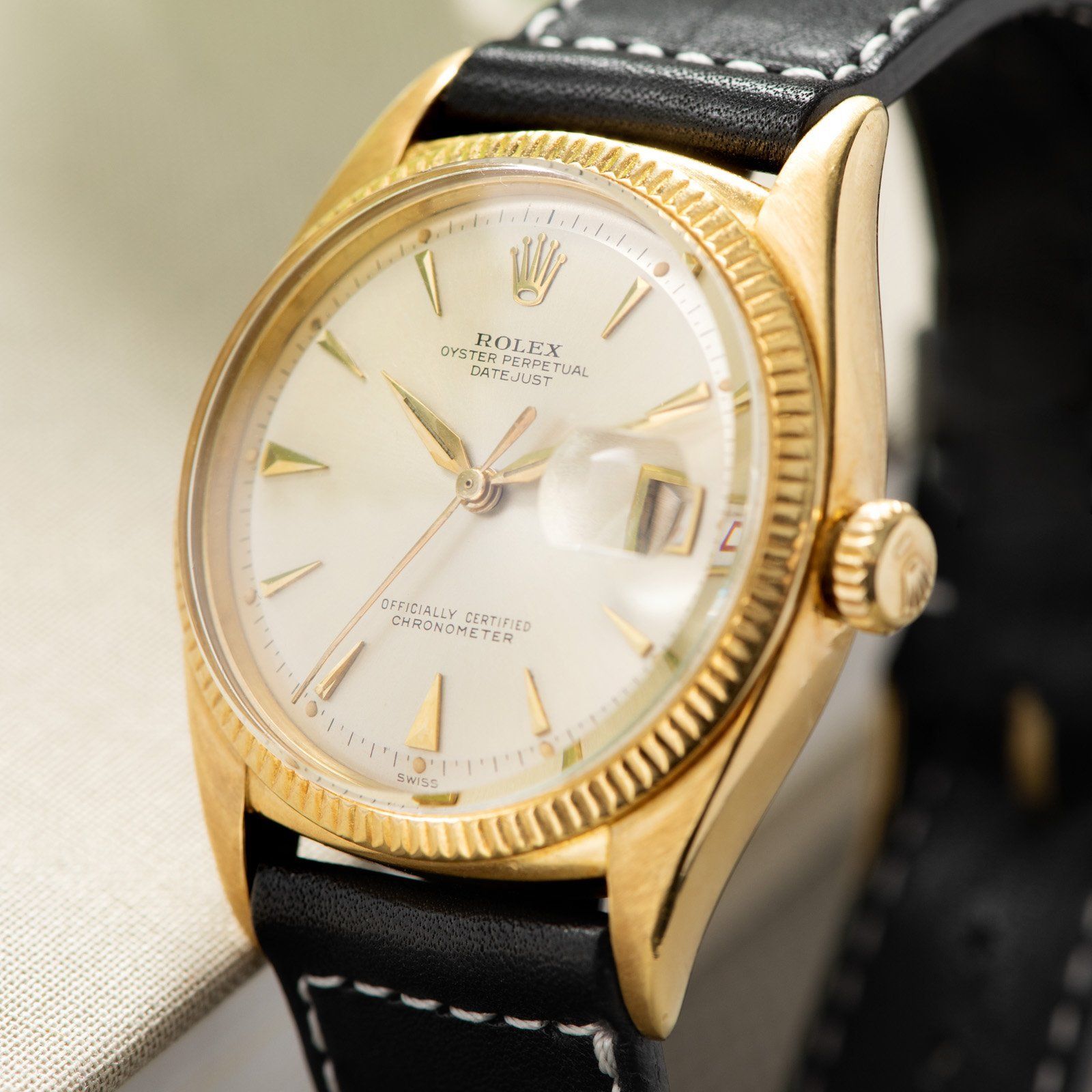 Rolex Datejust 6305 Yellow Gold Ovettone