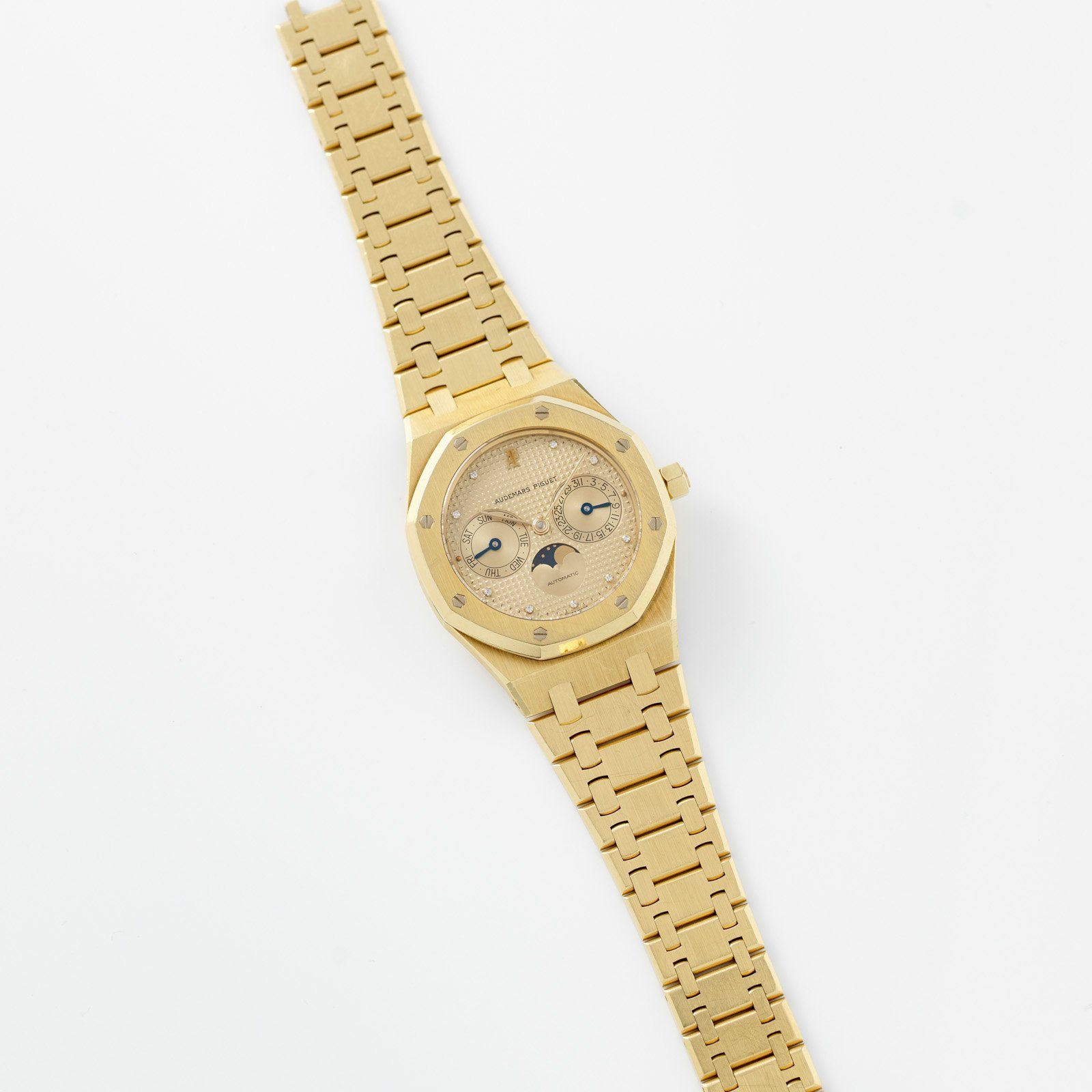 Audemars Piguet Royal Oak Yellow Gold Day Date 25594BA rare diamond dial