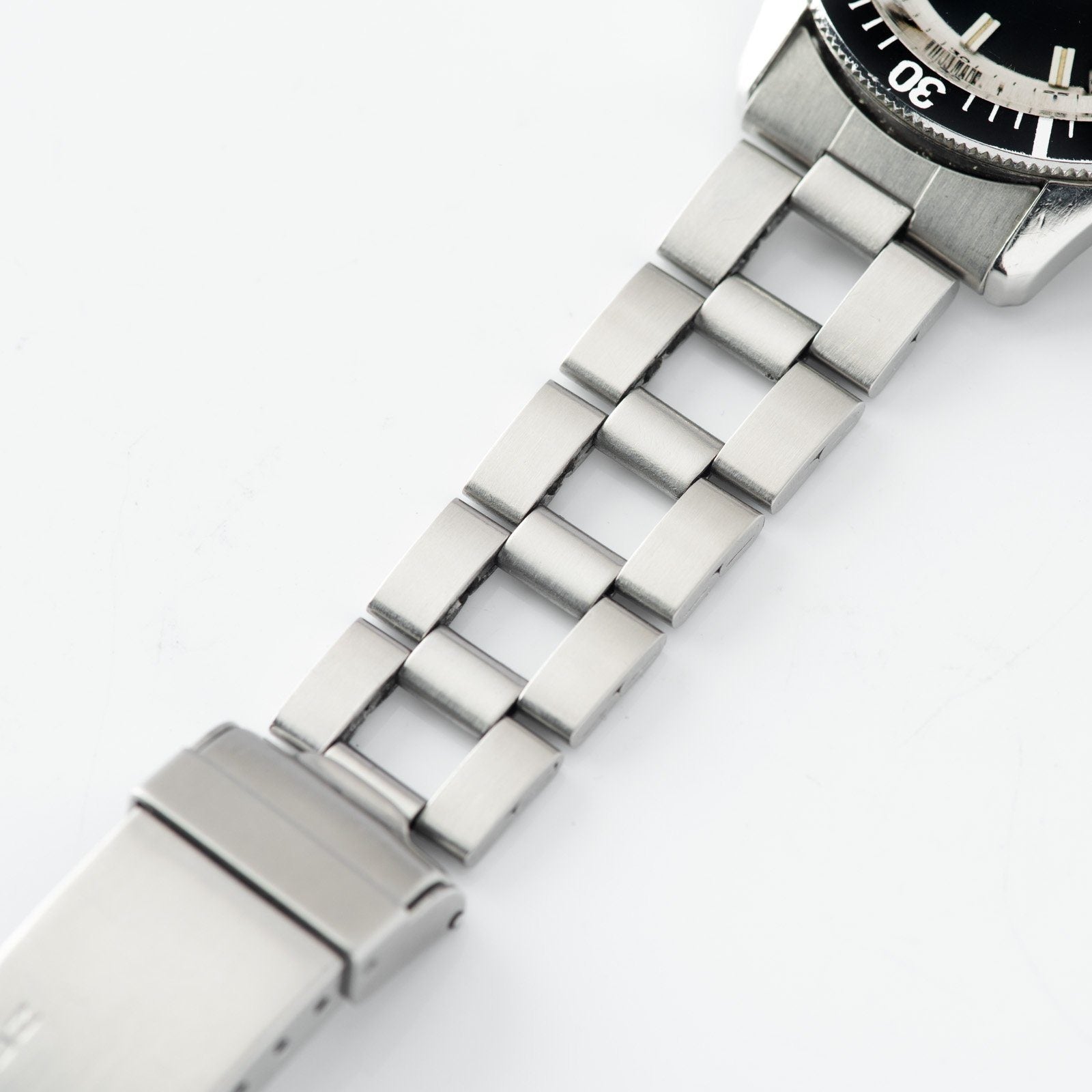 Zenith Diver Black Dial ref A3630 on Gay Frères Ladder Bracelet