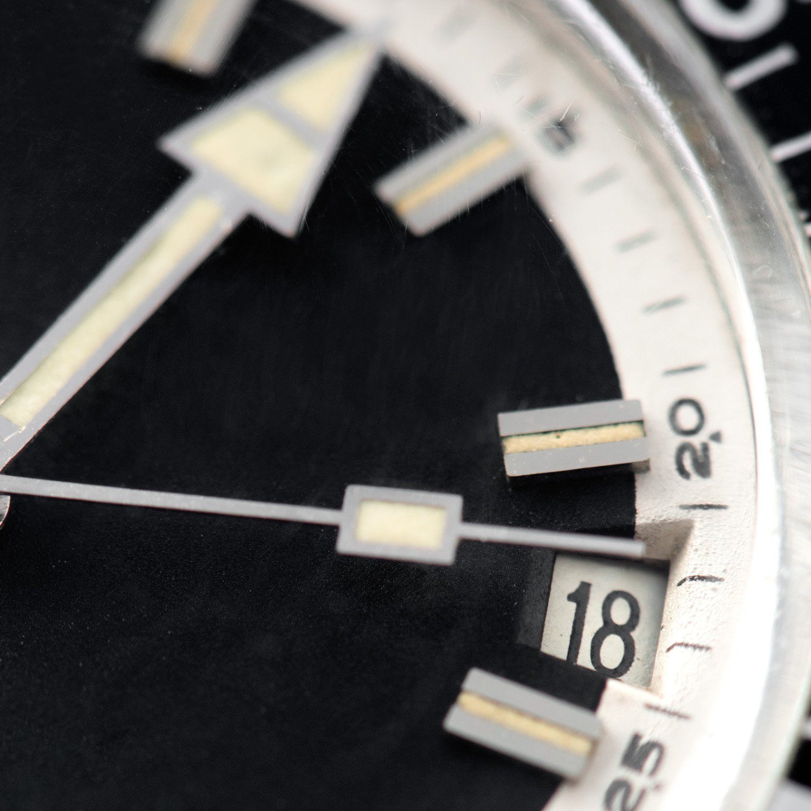 Zenith Diver Black Dial ref A3630 on Gay Frères Ladder Bracelet