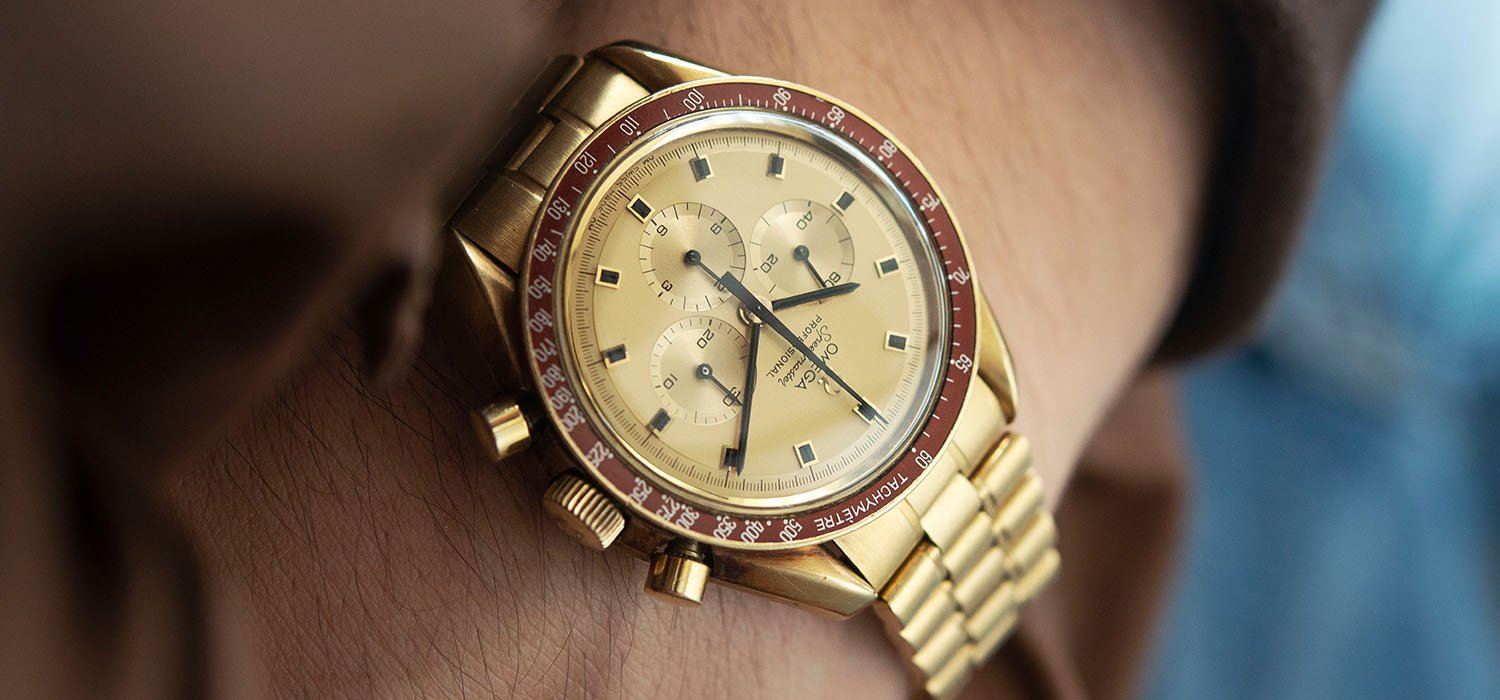 Omega Speedmaster Apollo 11 Gold Ref BA145.022