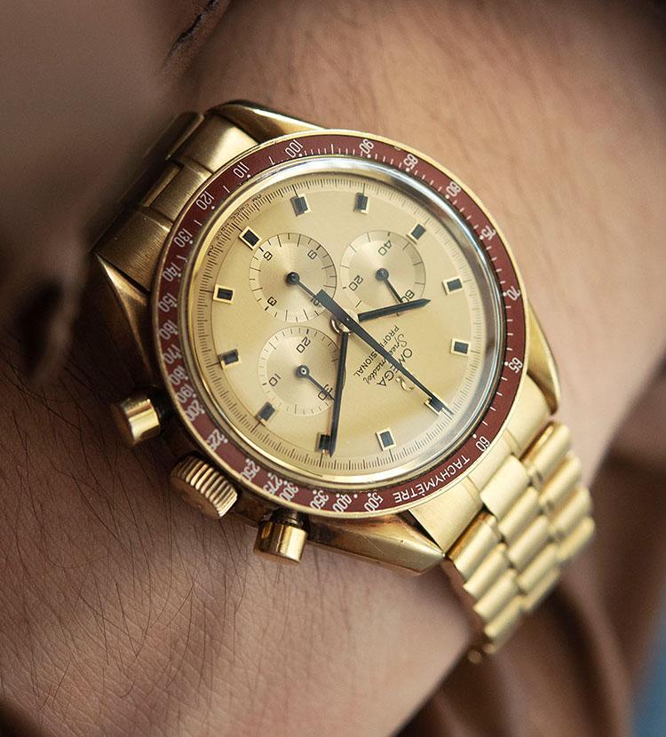 Omega Speedmaster Apollo 11 Gold Ref BA145.022