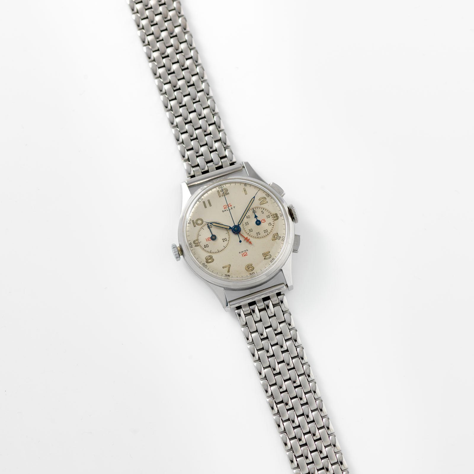 Gallet Multichron Navigator GMT Steel Chronograph