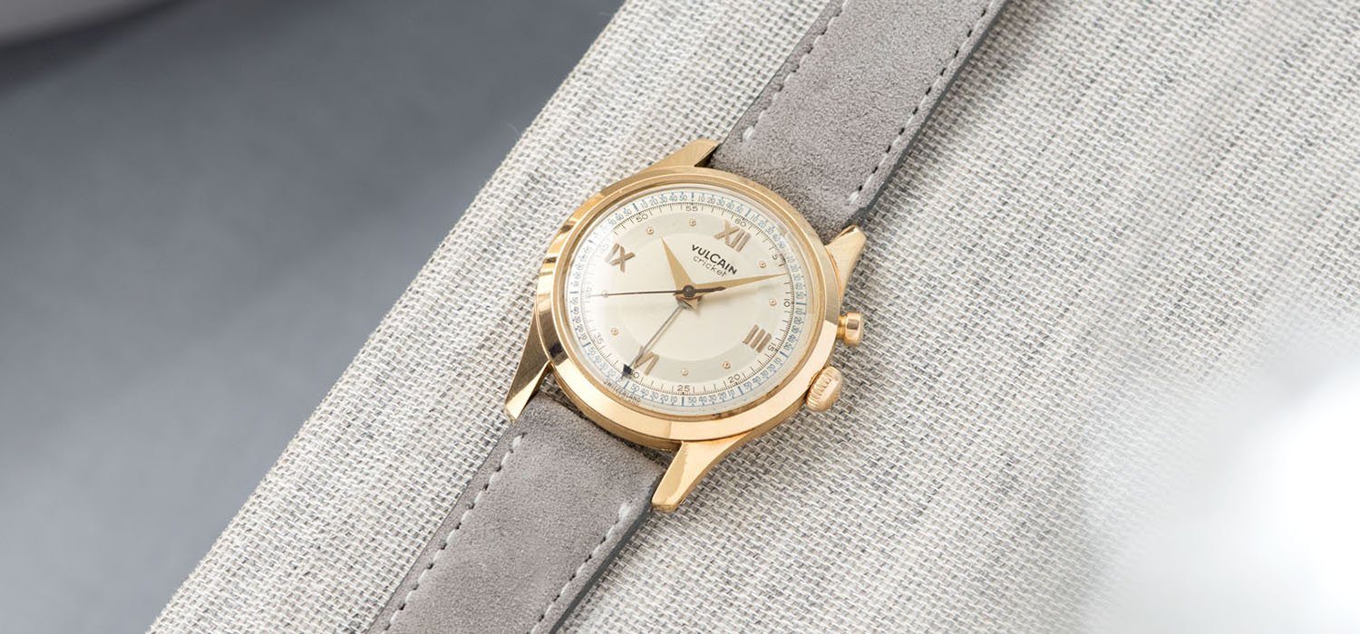 Vulcain Cricket Rose Gold Alarm Watch