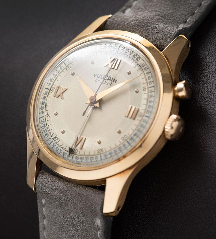 Vulcain Cricket Rose Gold Alarm Watch